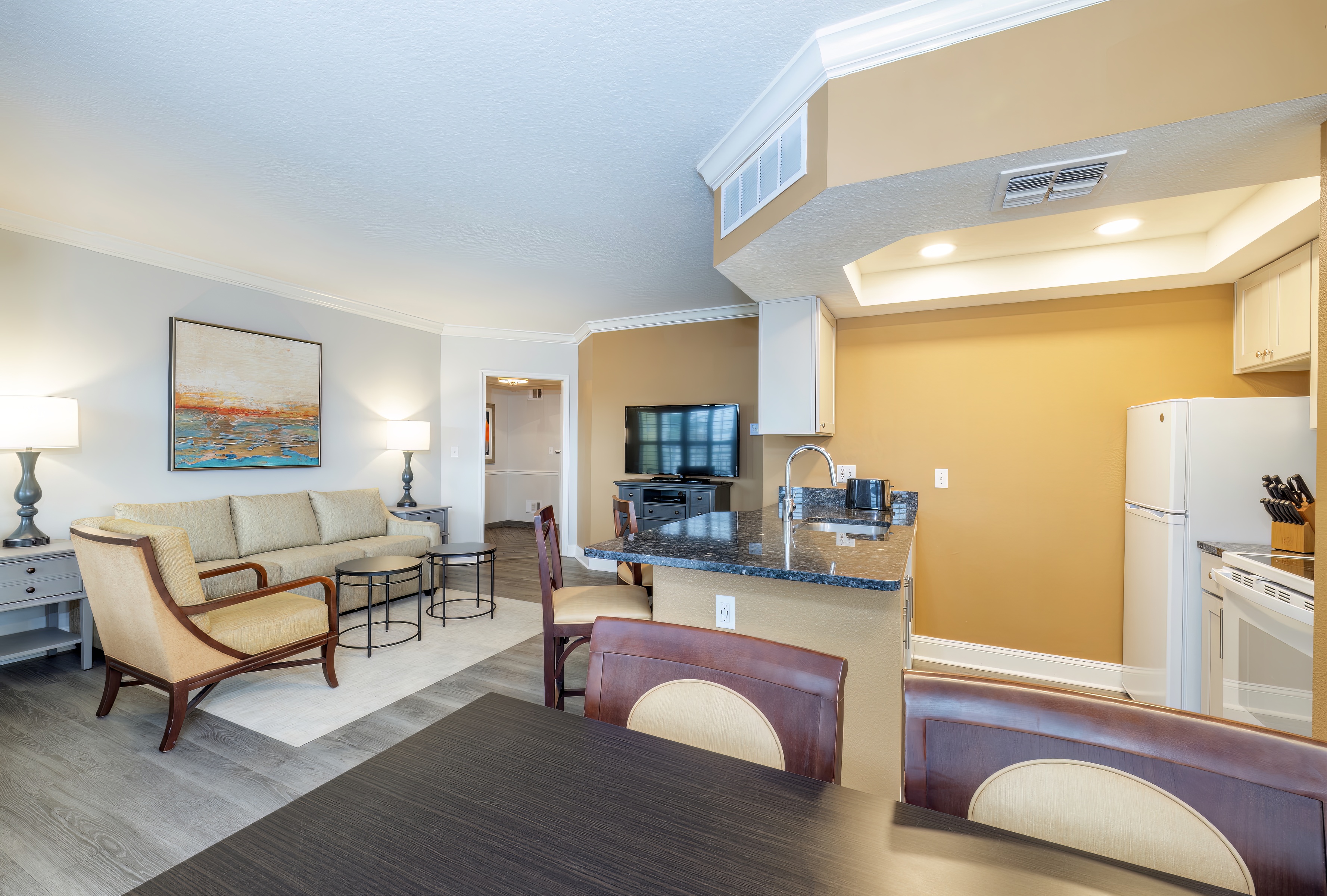 Guest room at the WorldMark Orlando - Kingstown Reef in Orlando, Florida
