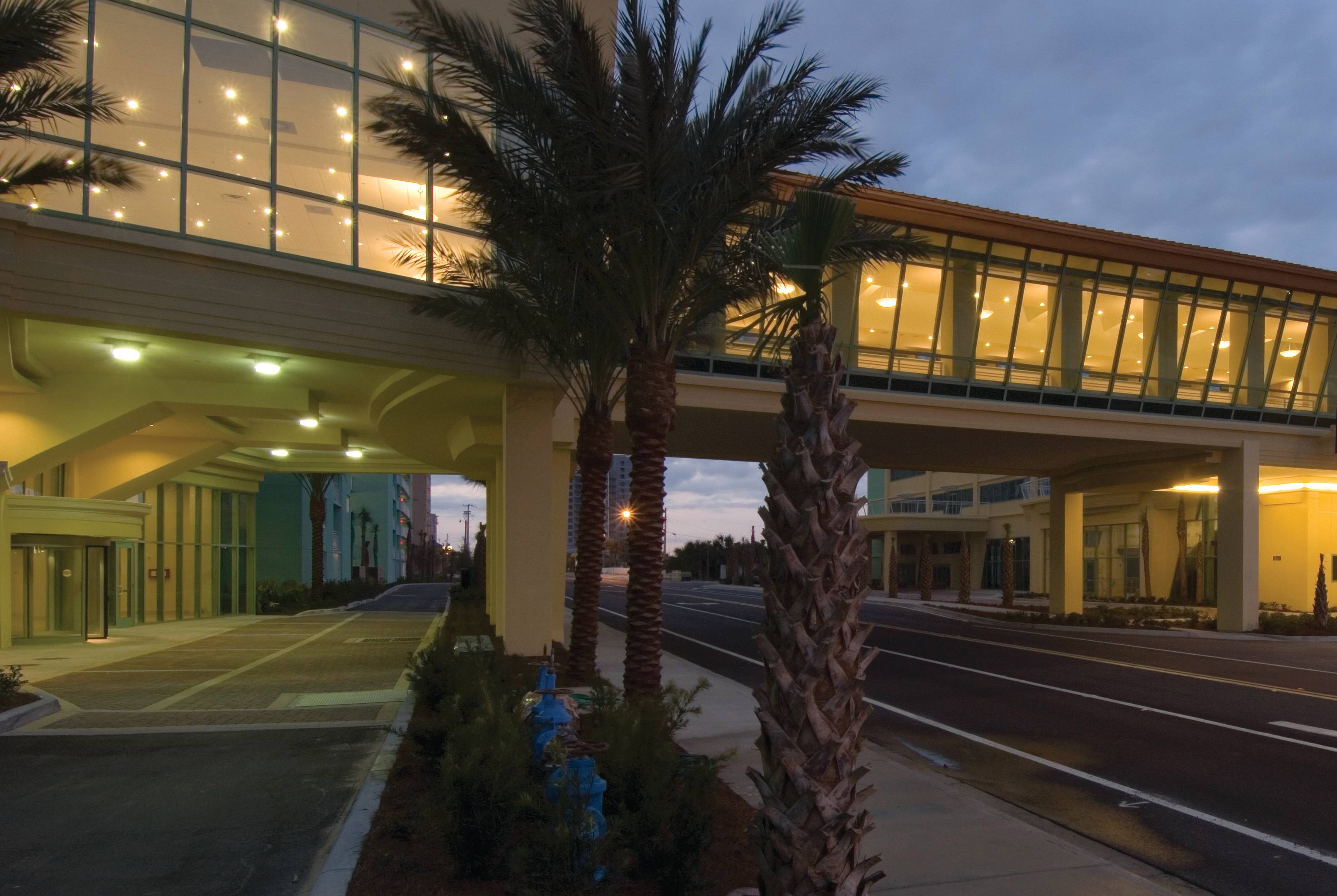 Exterior Night Image of Club Wyndham Panama City Beach hotel in Panama City Beach, Florida