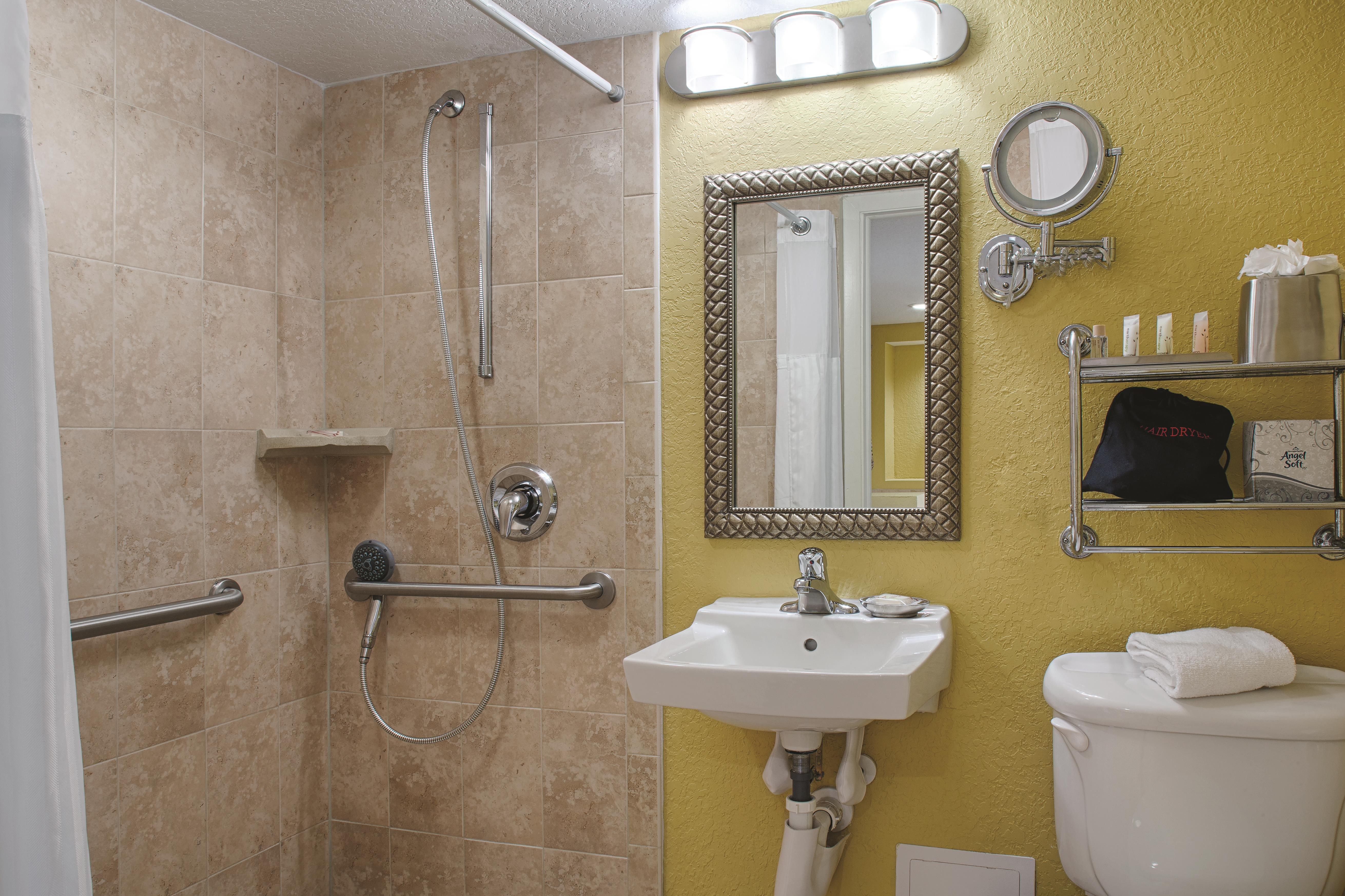 Guest room at the Club Wyndham Santa Barbara in Pompano Beach, Florida