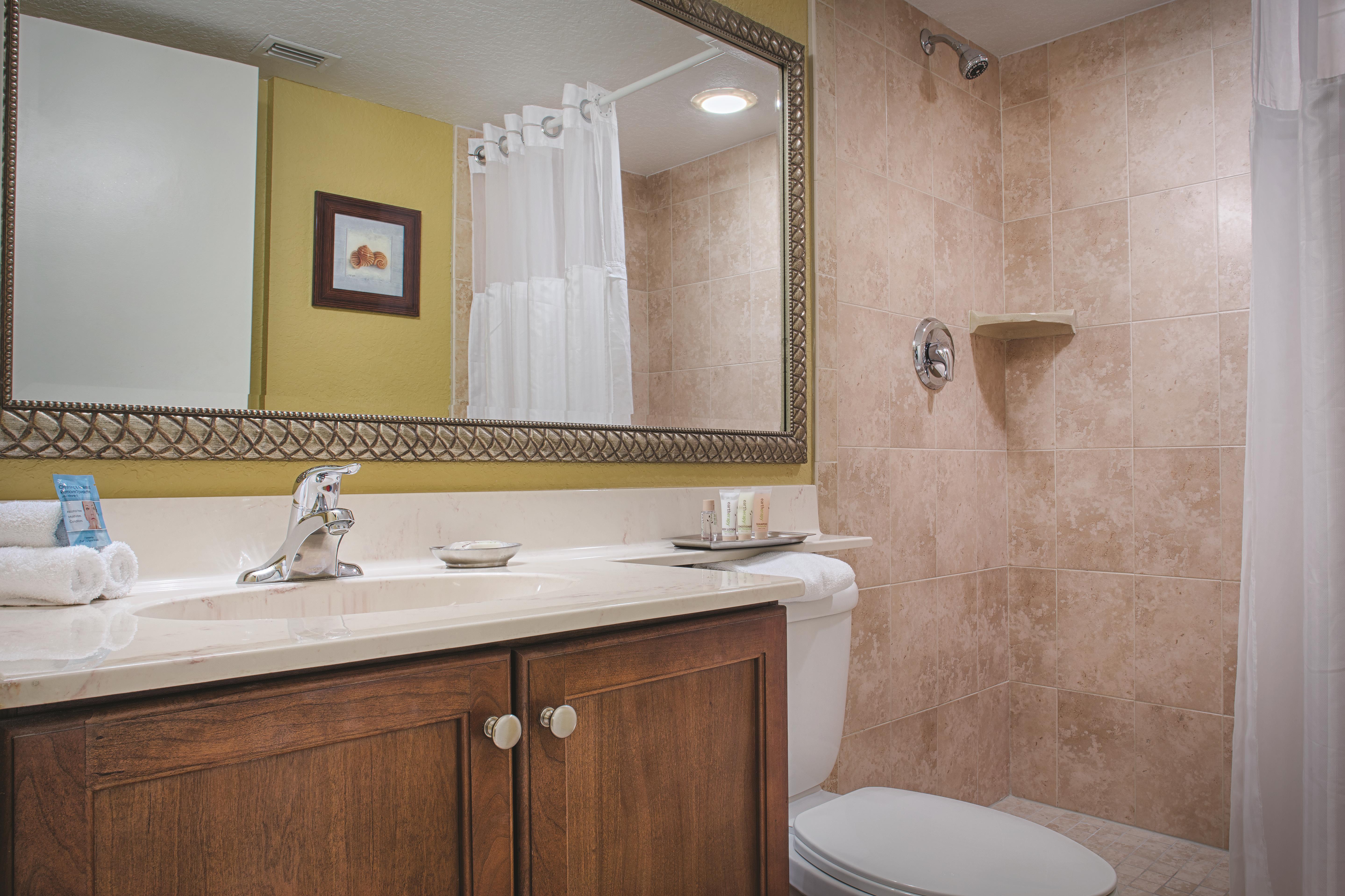 Guest room at the Club Wyndham Santa Barbara in Pompano Beach, Florida