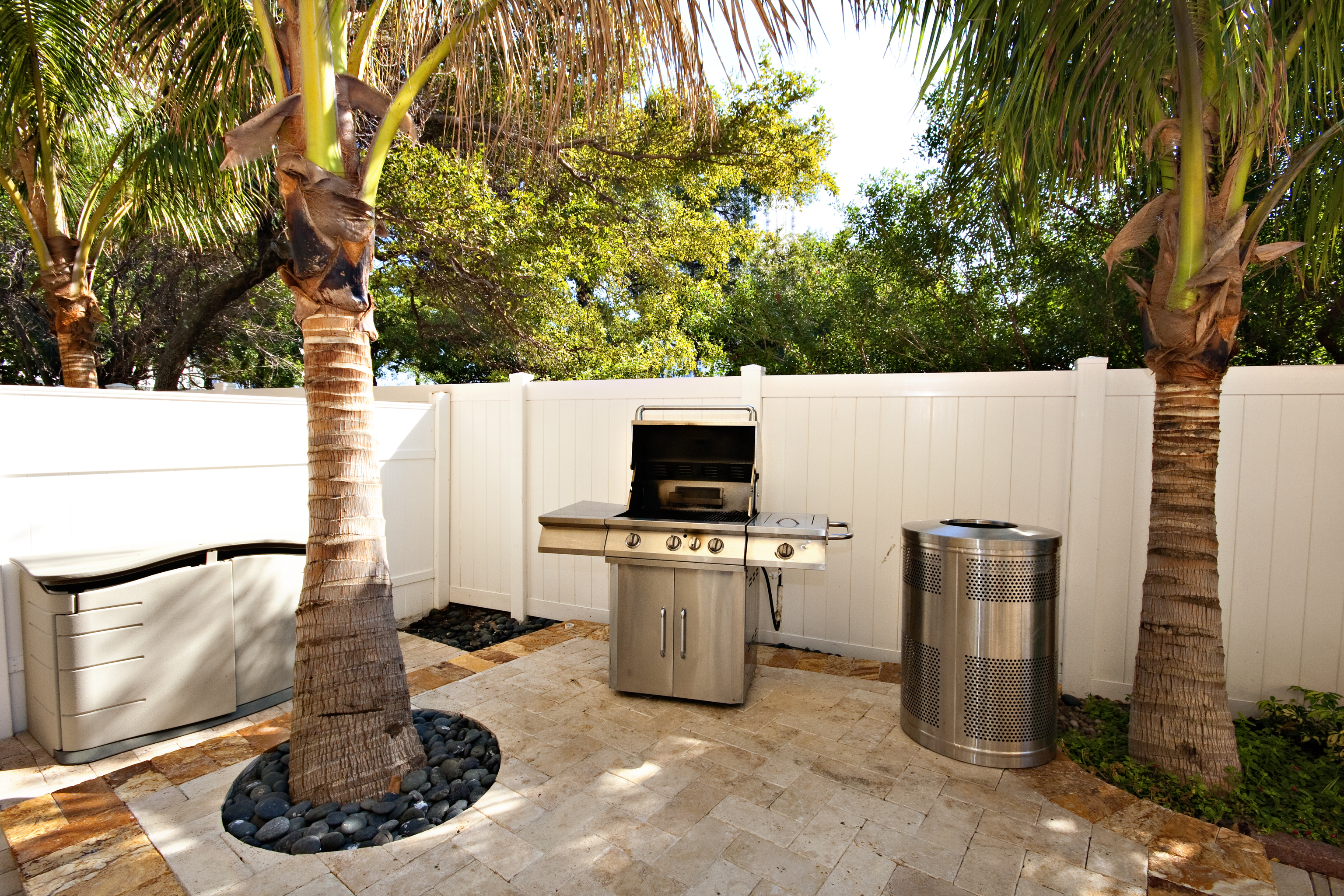 BBQ grill at Club Wyndham Santa Barbara in Pompano Beach, Florida