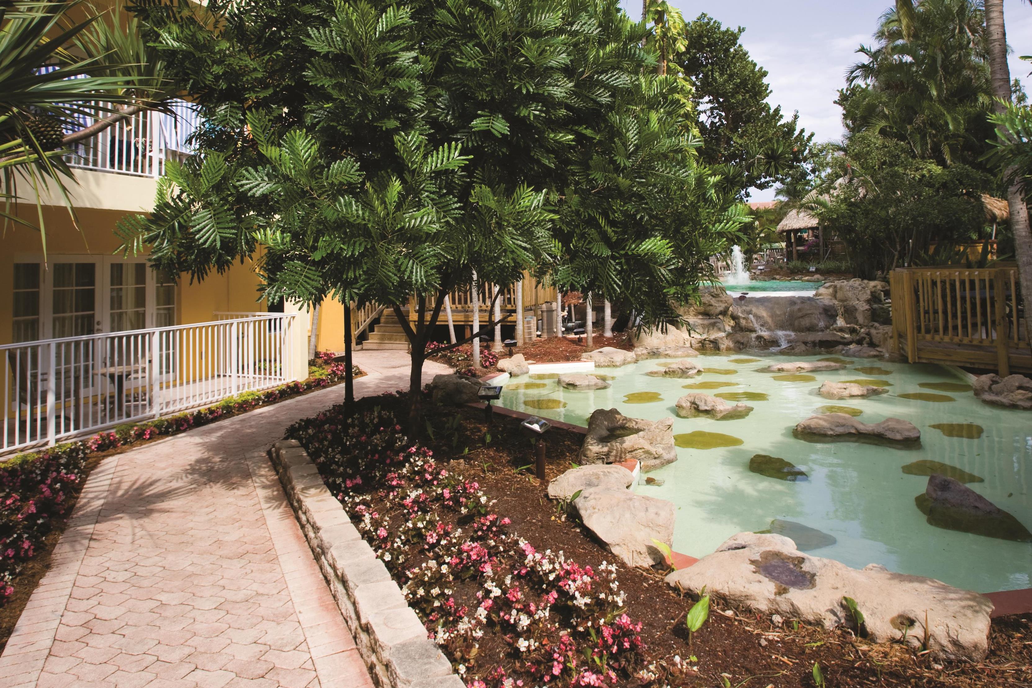 Exterior of Club Wyndham Sea Gardens hotel in Pompano Beach, Florida