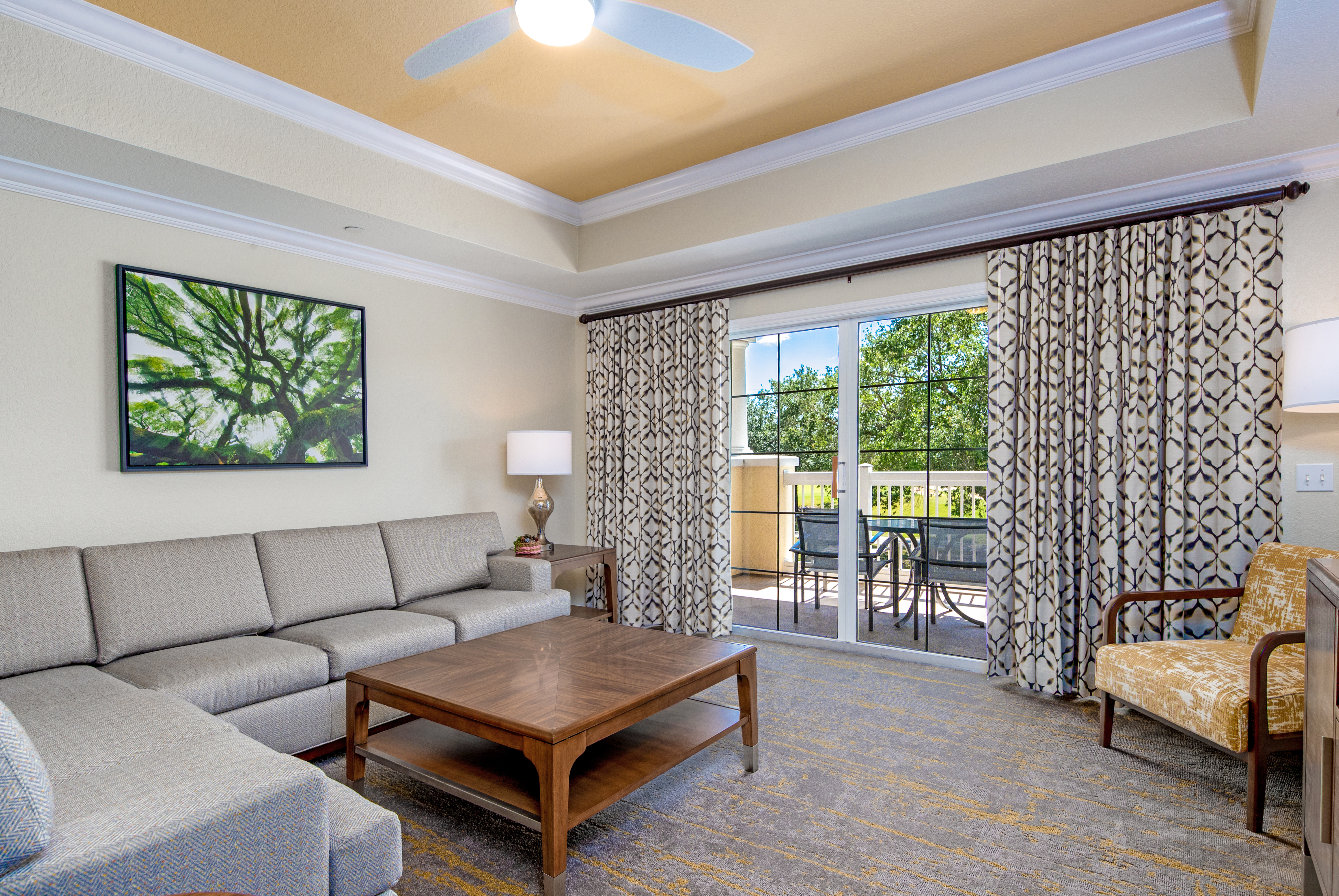 WorldMark Reunion suite living room in Reunion, Florida