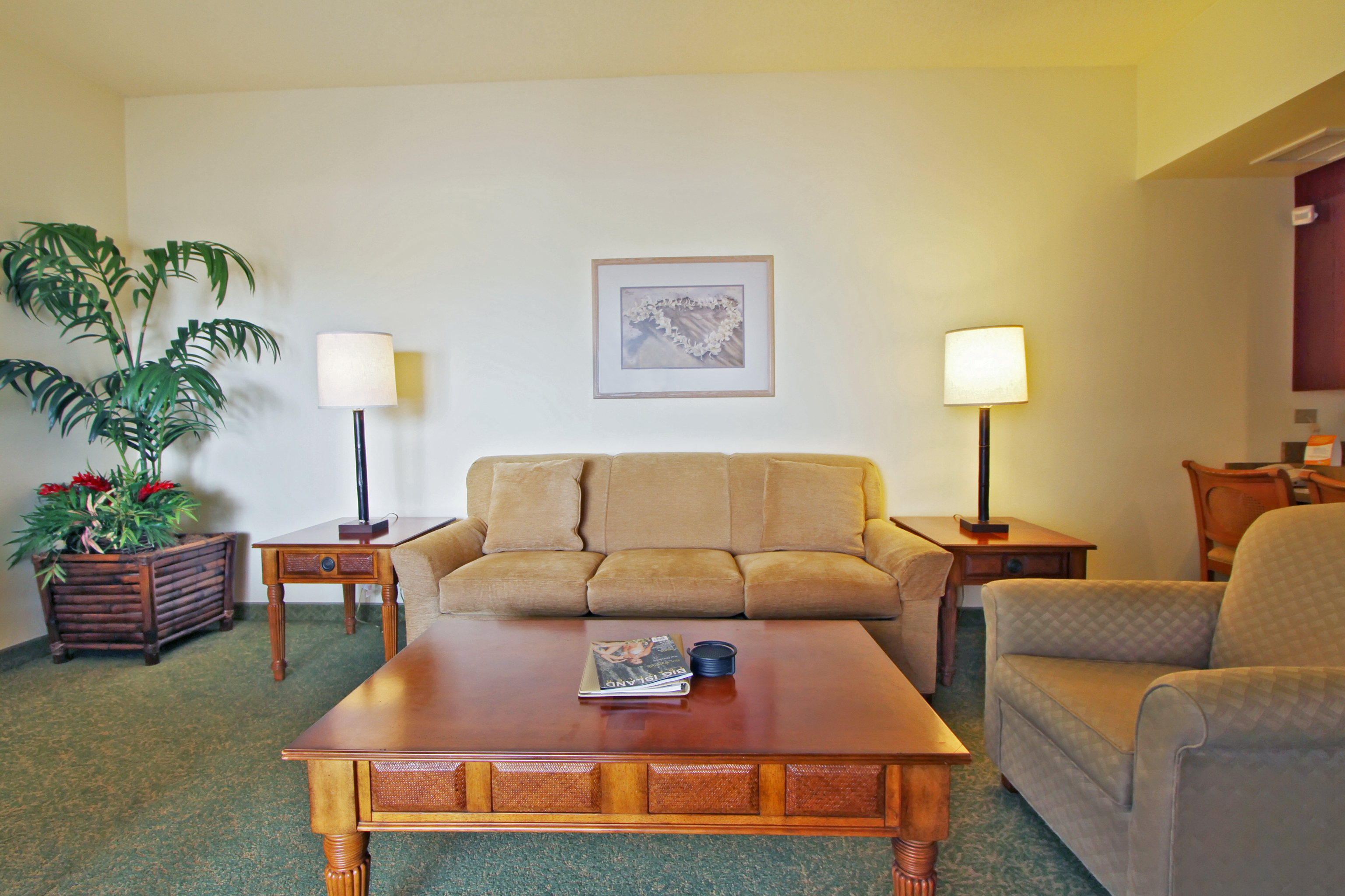 Guest room at the Club Wyndham Royal Sea Cliff in Kailua Kona, Hawaii