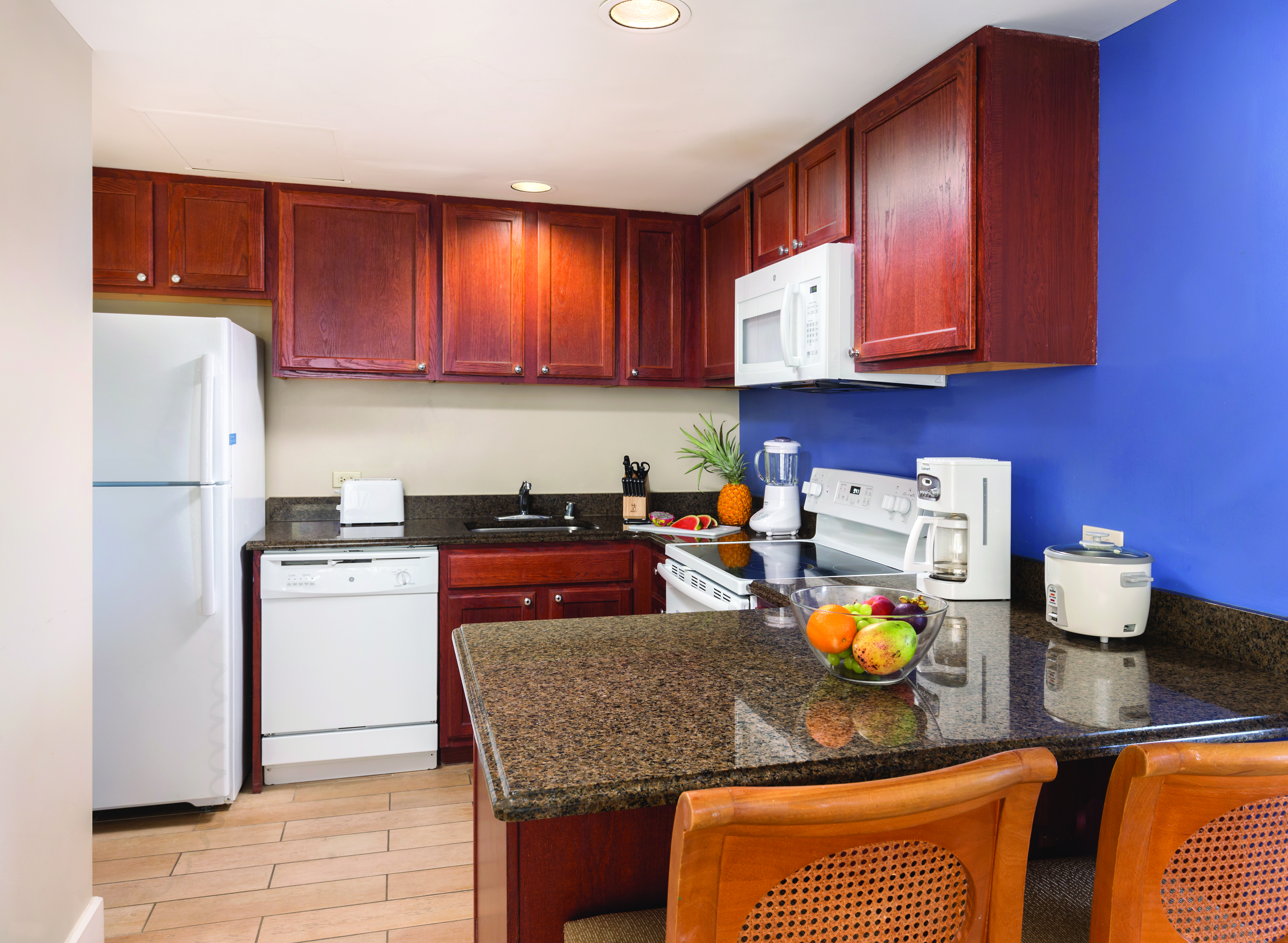 Guest room at the Club Wyndham Royal Sea Cliff in Kailua Kona, Hawaii