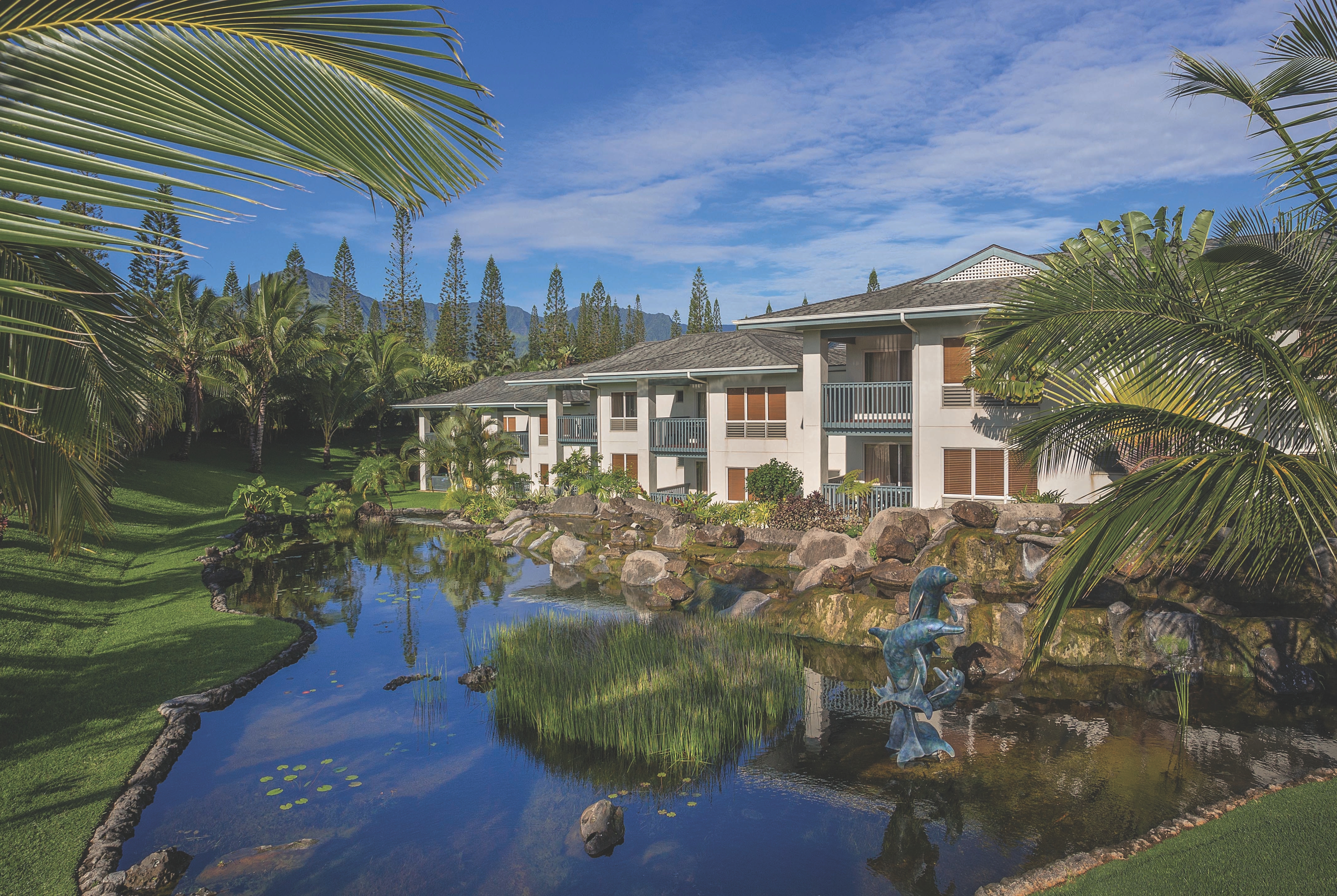 Exterior Day Image of Club Wyndham Bali Hai Villas hotel in Princeville Kauai, Hawaii