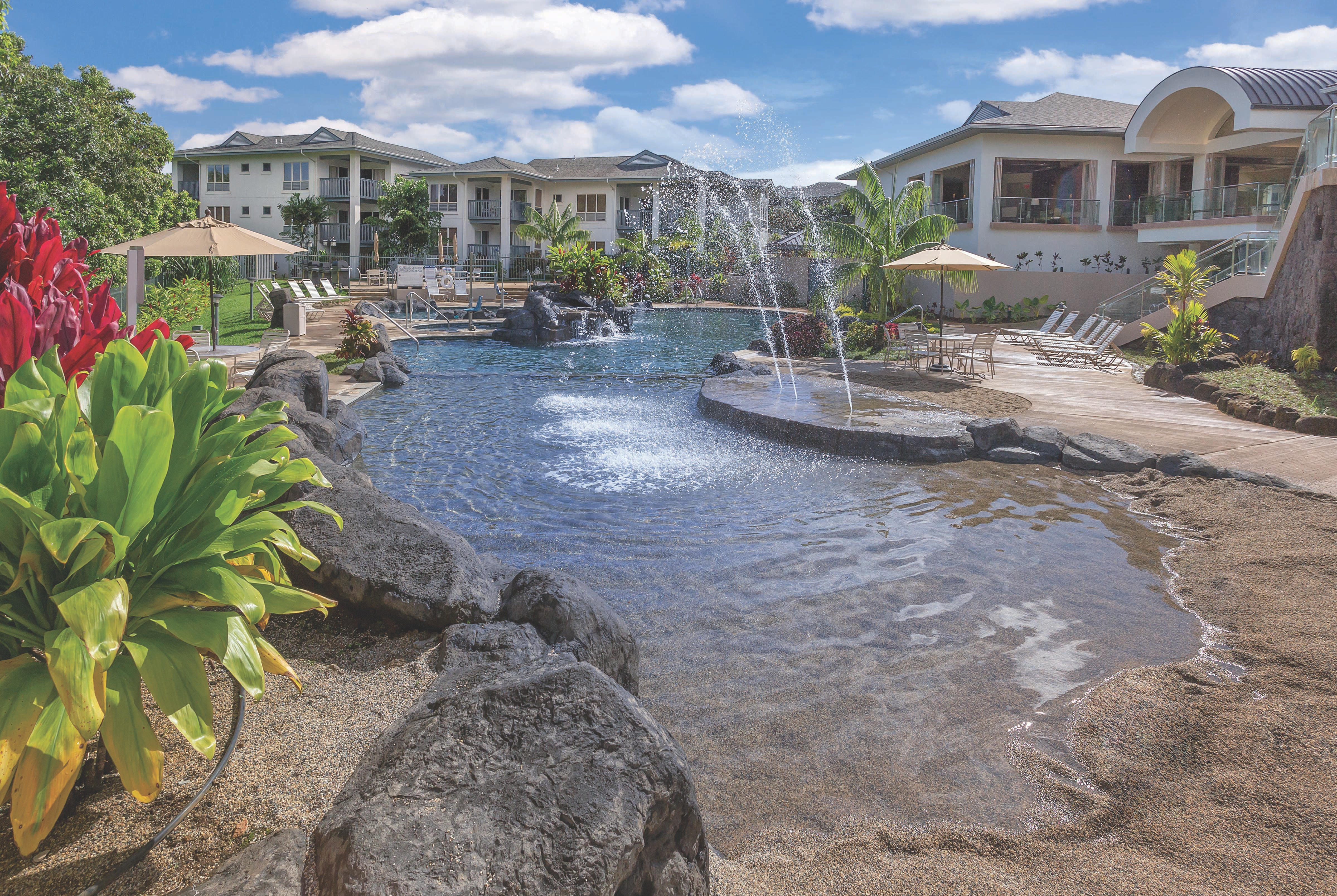 Pool daytime image at the Club Wyndham Bali Hai Villas in Princeville Kauai, Hawaii