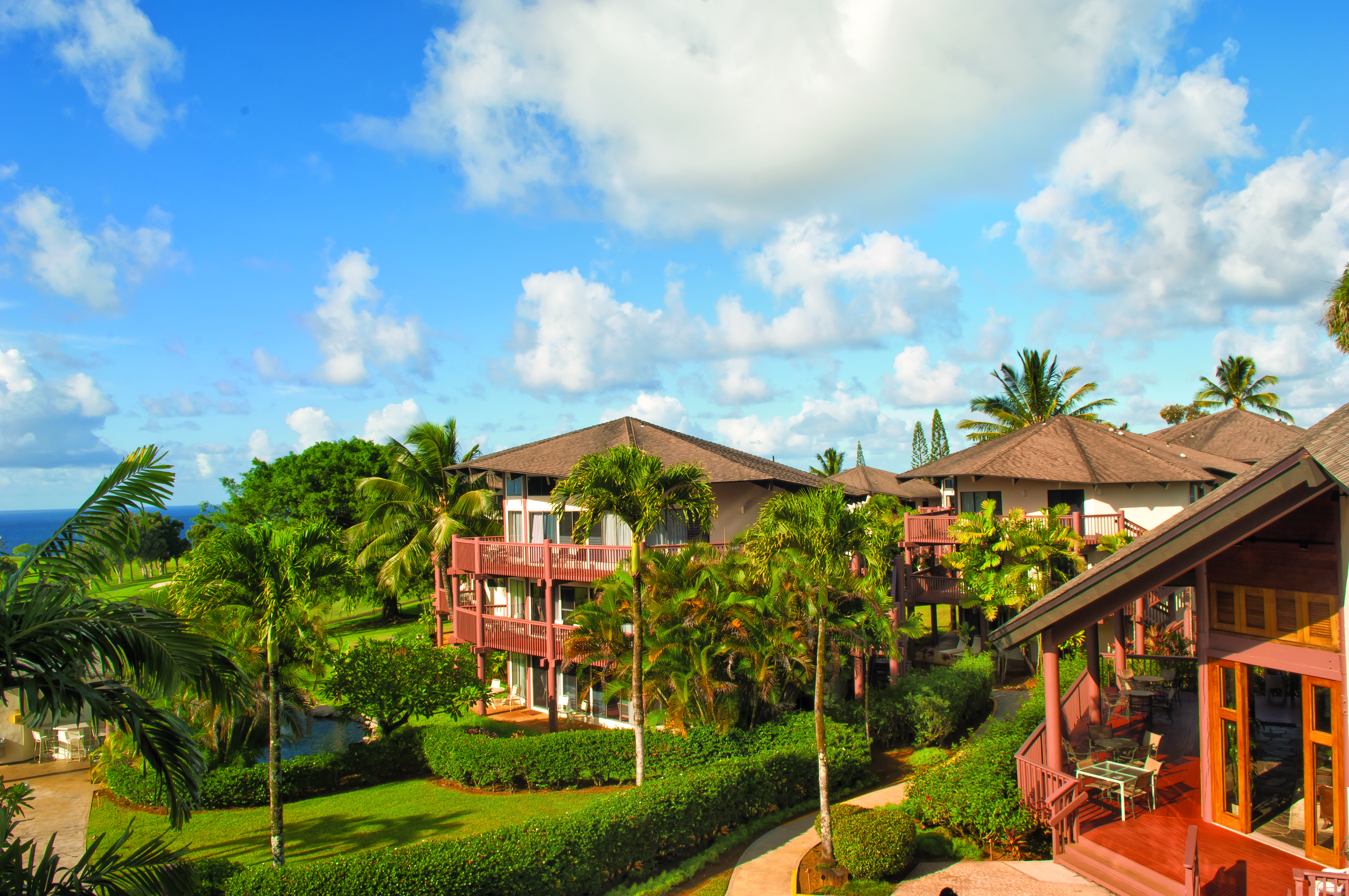 Exterior of Club Wyndham Ka Eo Kai hotel in Princeville, Hawaii