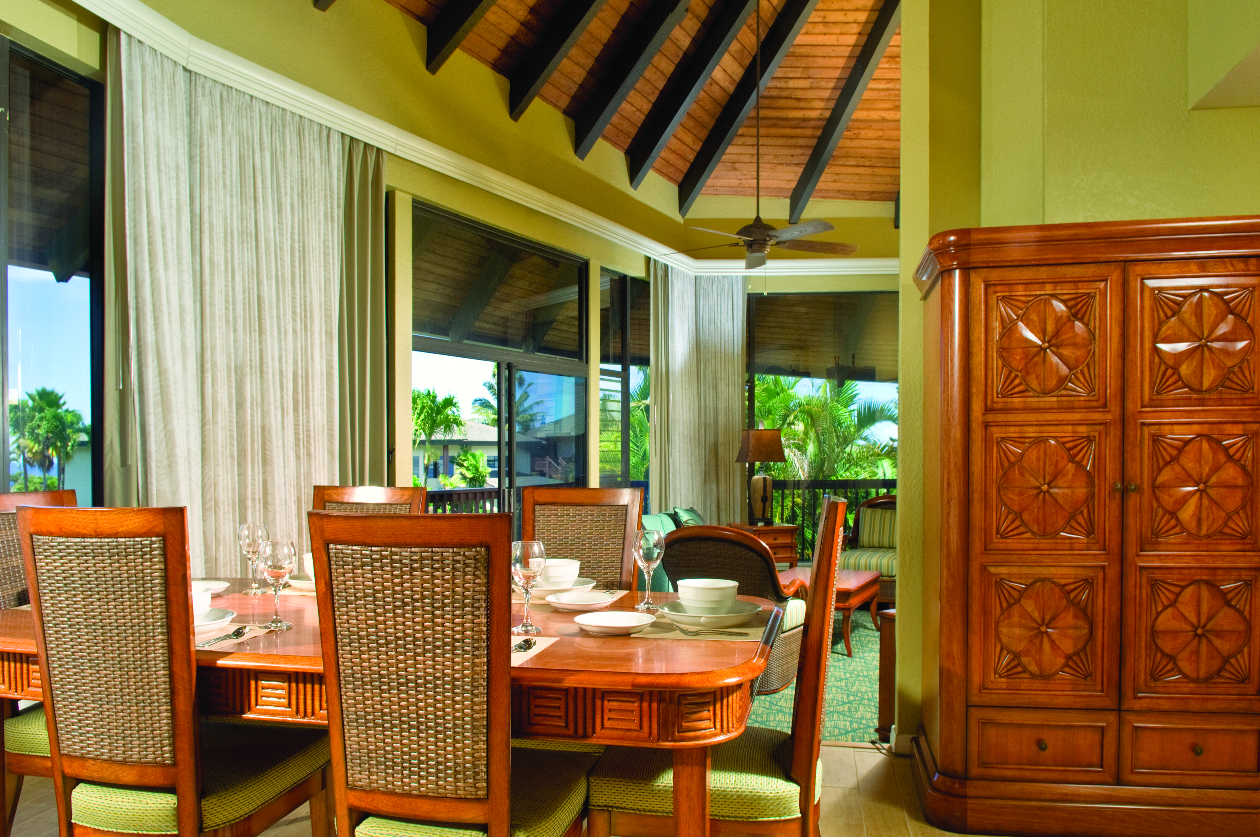 Guest room feature at the Club Wyndham Ka Eo Kai in Princeville, Hawaii