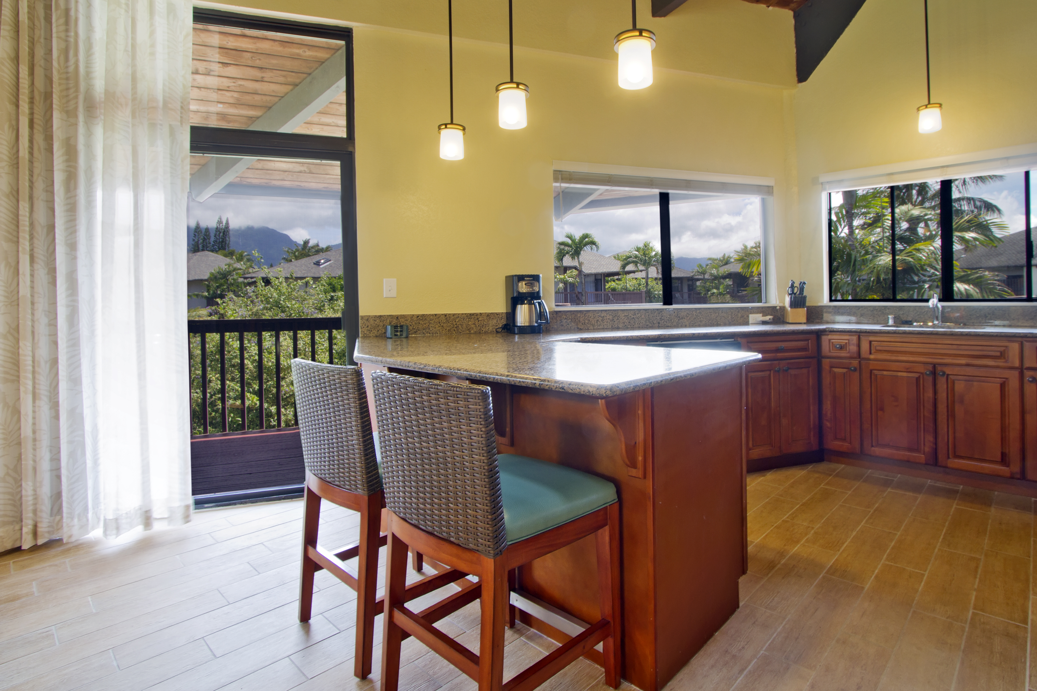 Guest room feature at the Club Wyndham Ka Eo Kai in Princeville, Hawaii