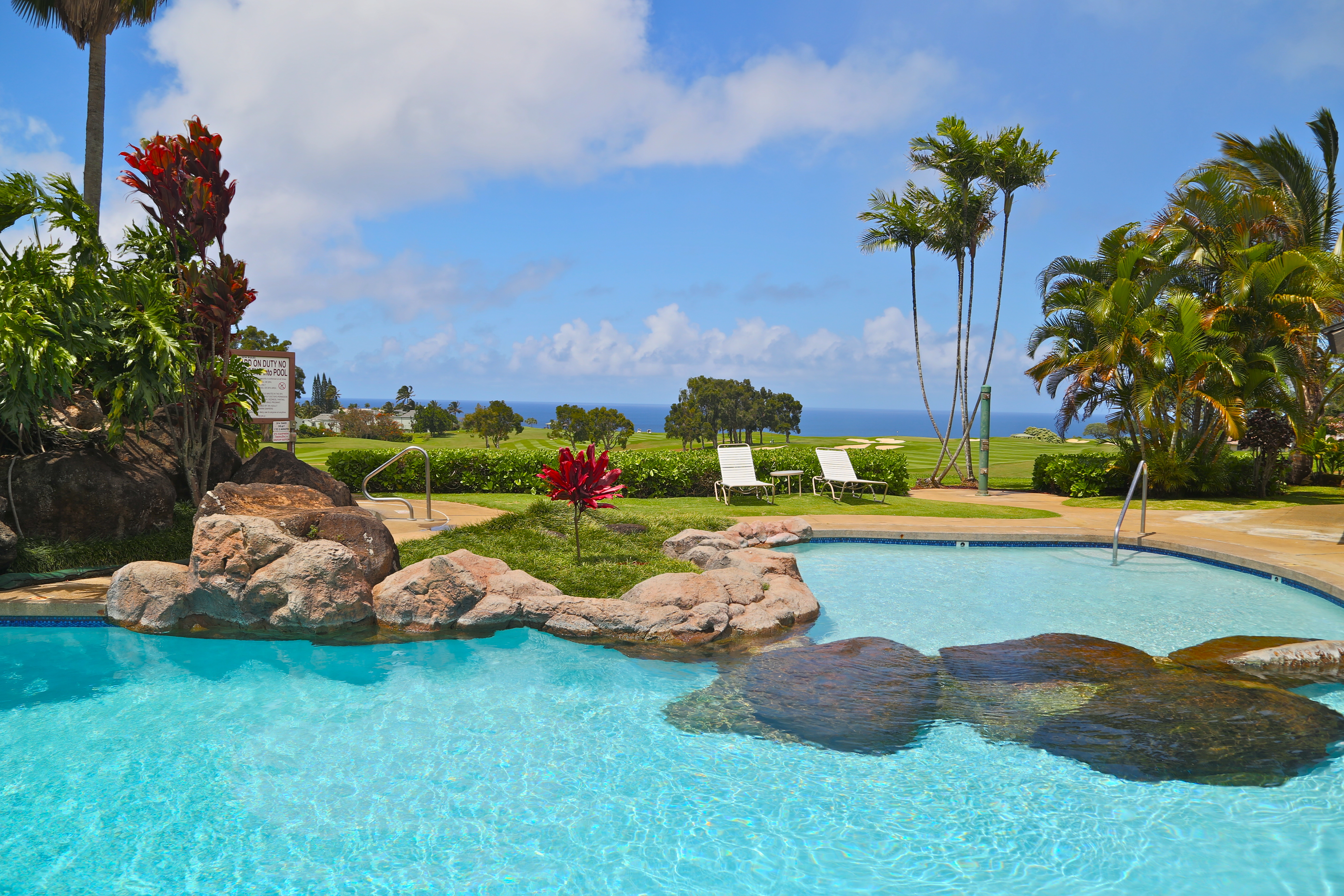 Pool at the Club Wyndham Ka Eo Kai in Princeville, Hawaii