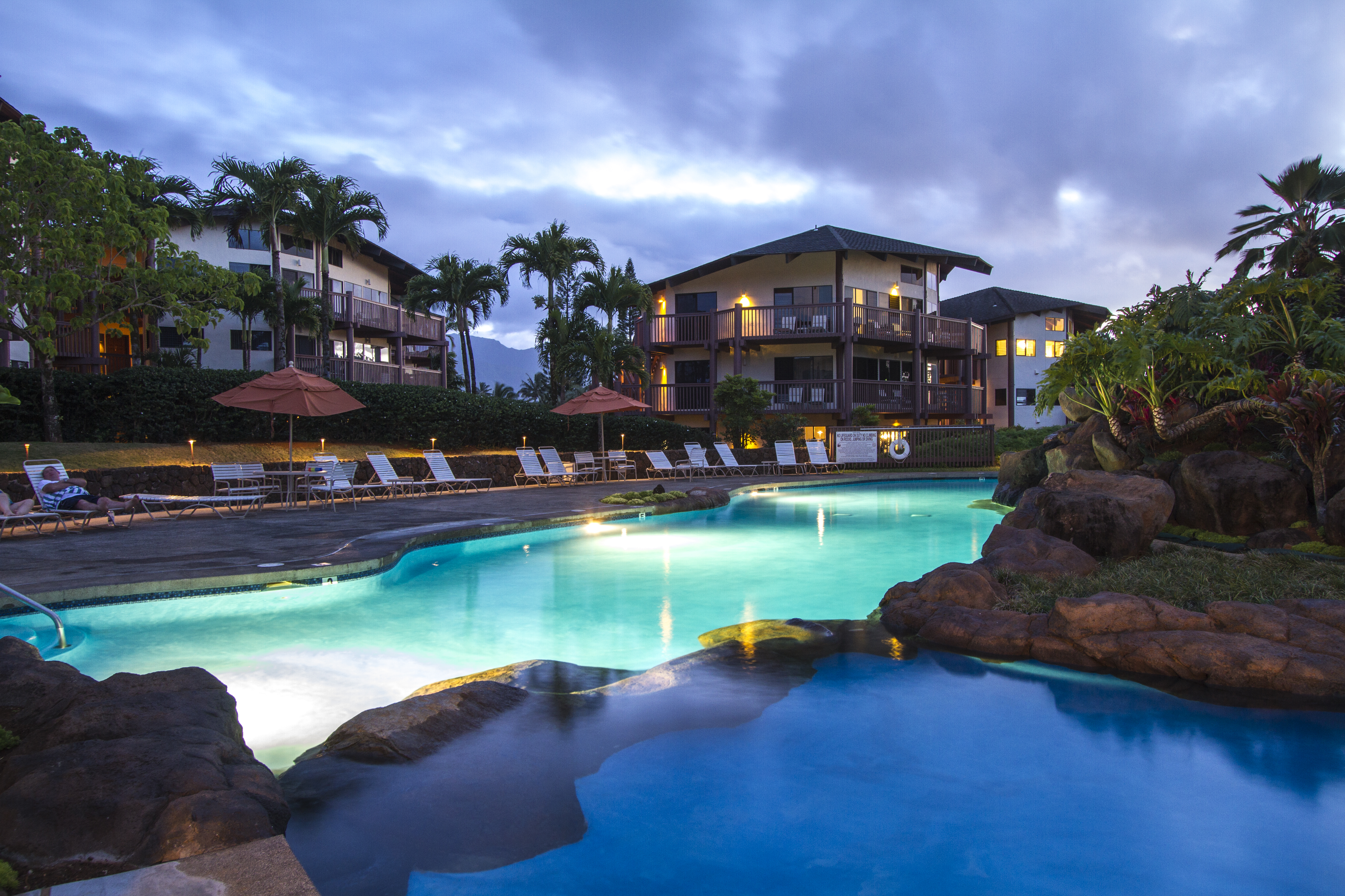Pool at the Club Wyndham Ka Eo Kai in Princeville, Hawaii