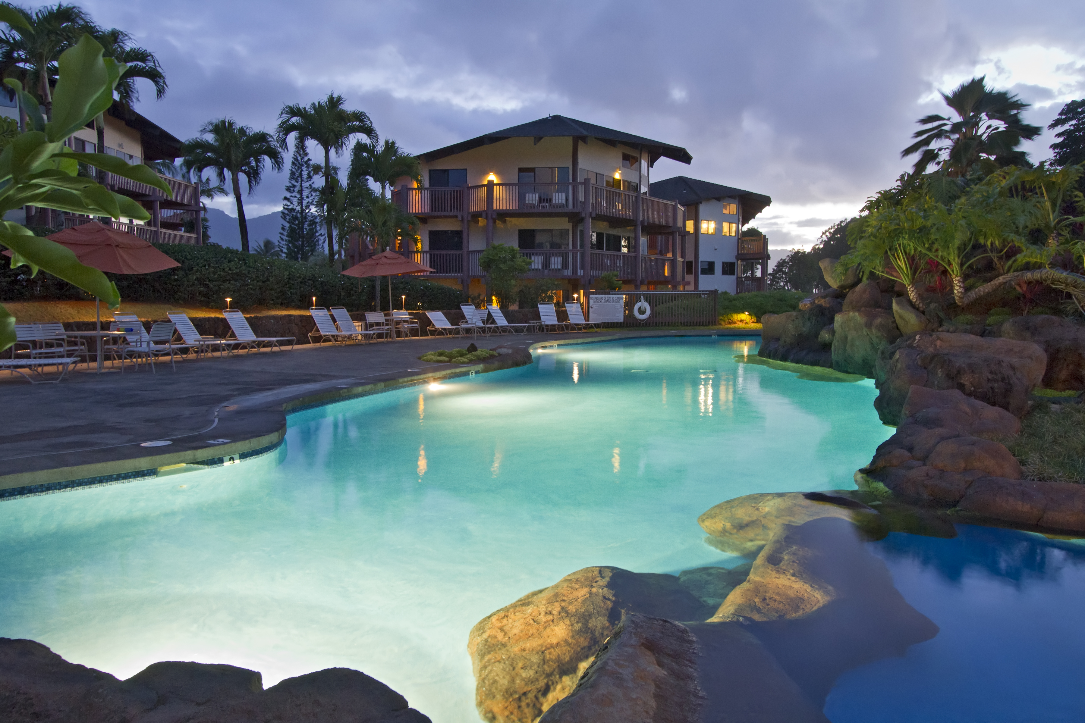 Pool at the Club Wyndham Ka Eo Kai in Princeville, Hawaii