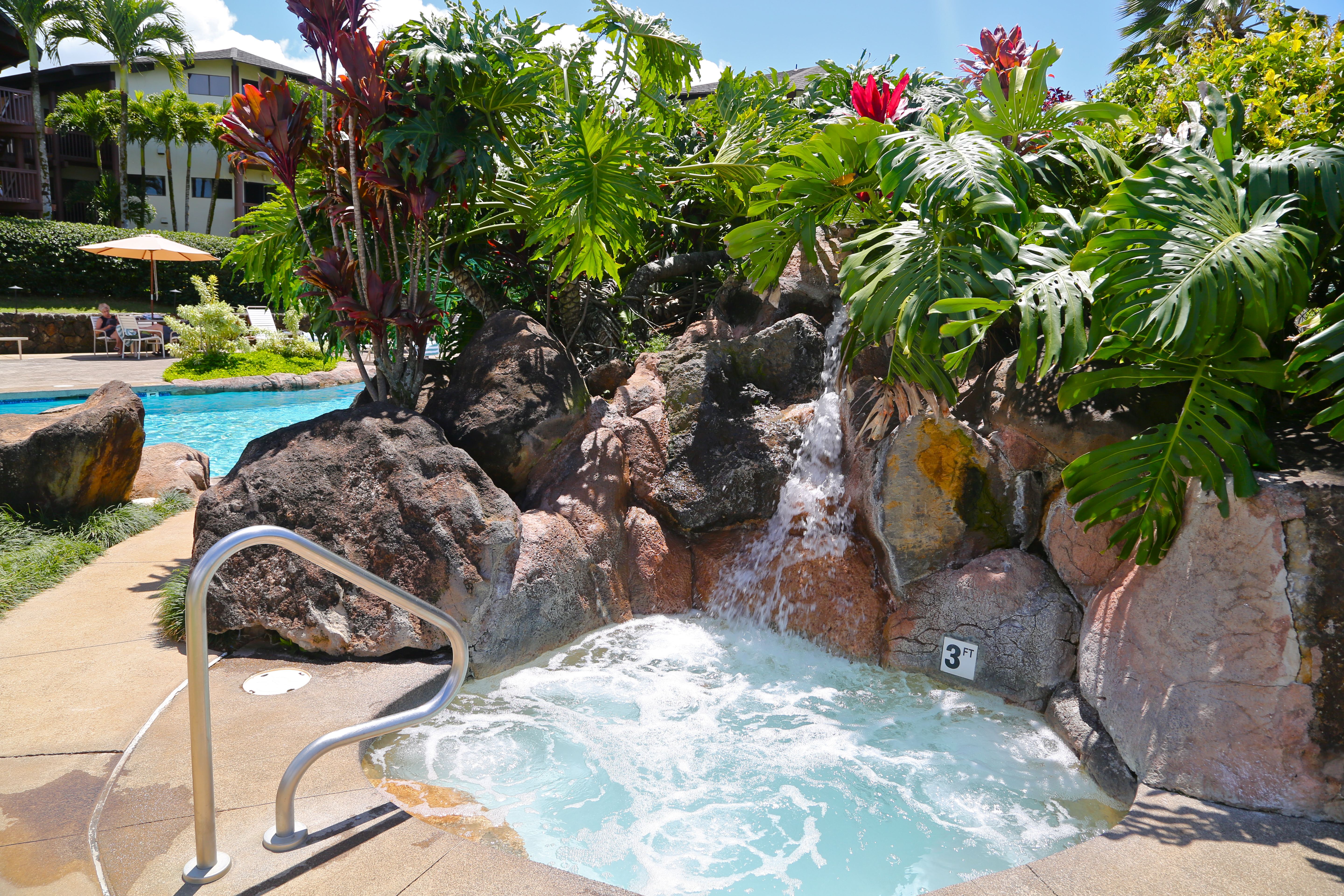 Hot tub at the Club Wyndham Ka Eo Kai in Princeville, Hawaii