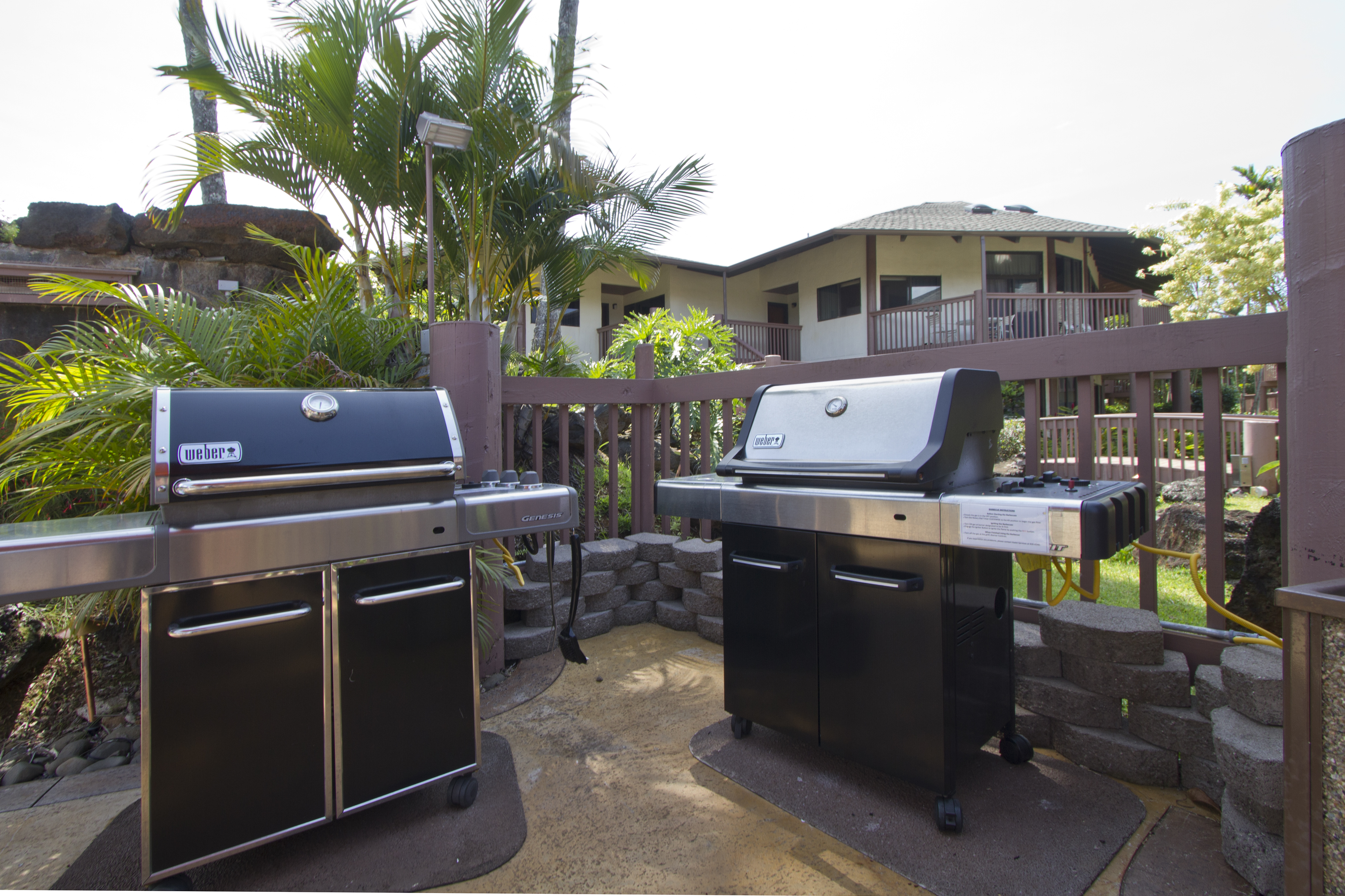 BBQ grill at Club Wyndham Ka Eo Kai in Princeville, Hawaii