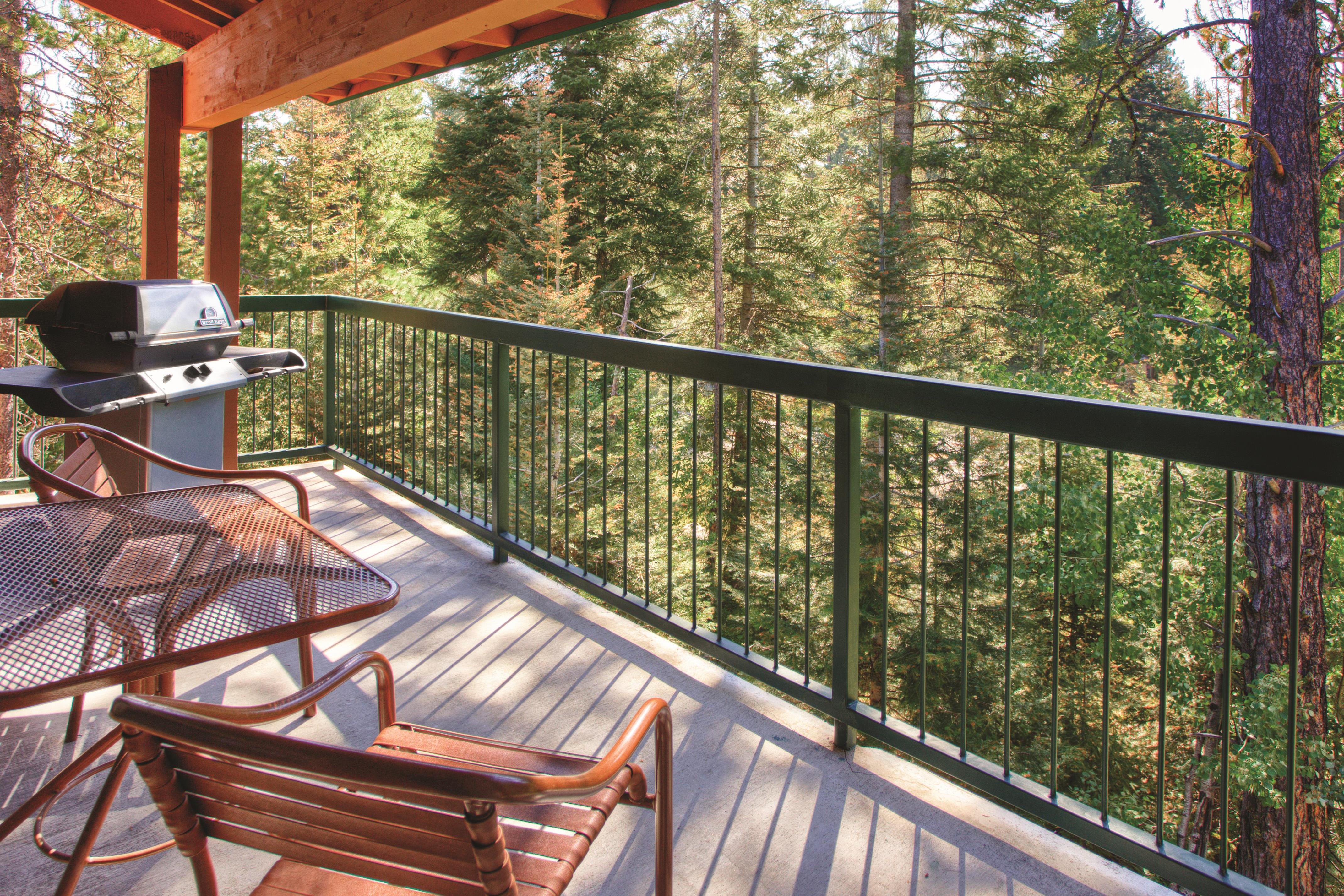 Guest room patio at the WorldMark McCall in McCall, Idaho