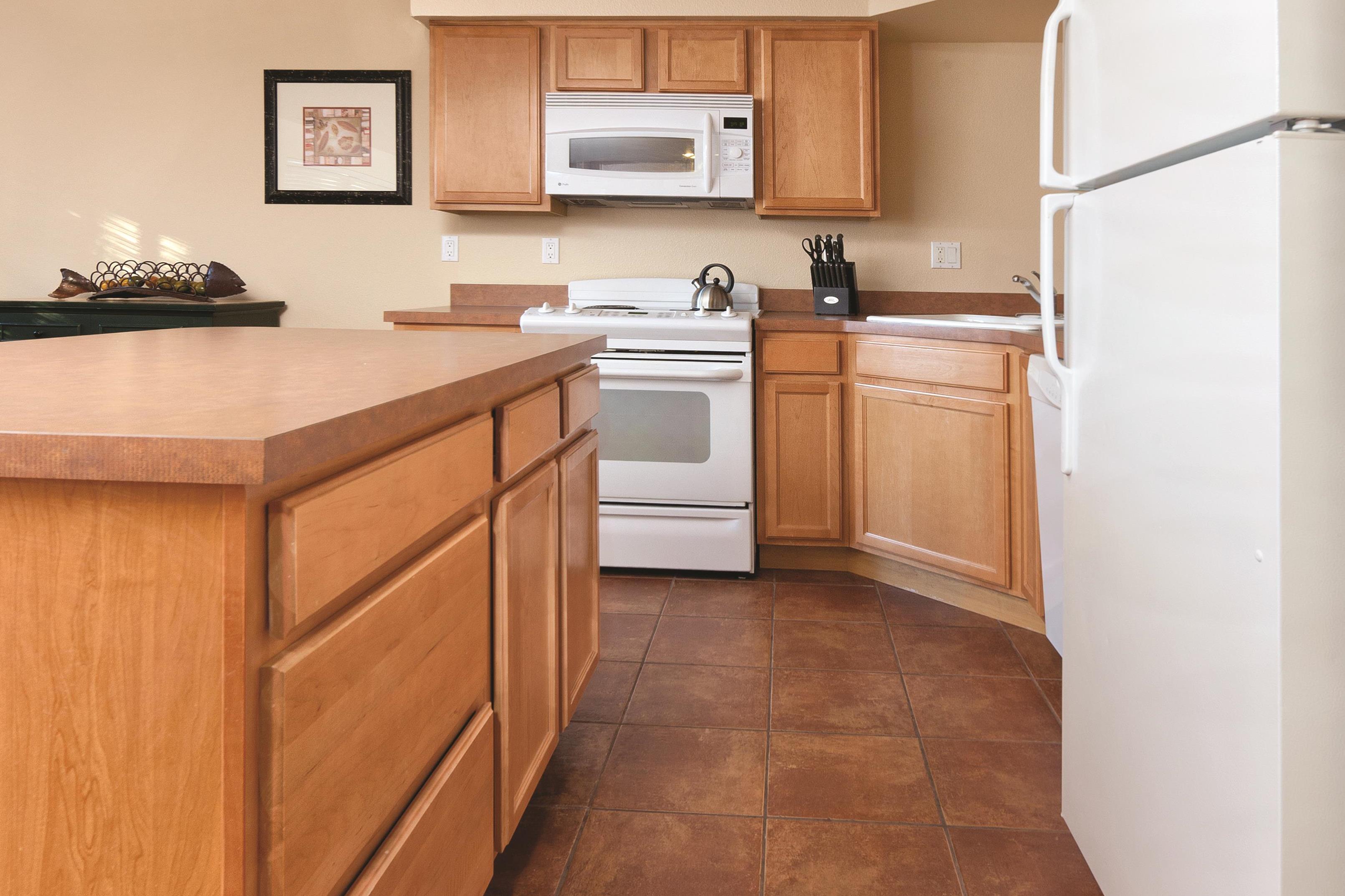 Guest room kitchen at WorldMark McCall in McCall, Idaho
