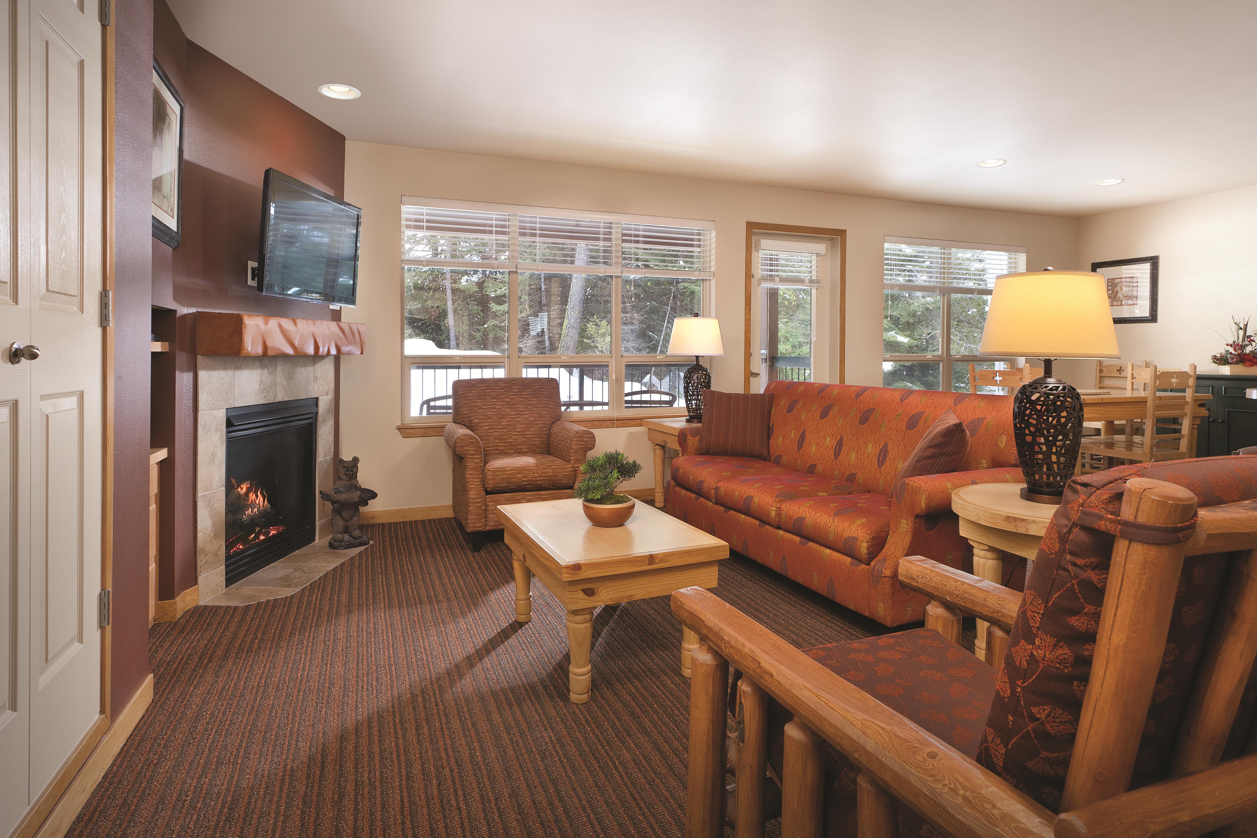 Guest room feature at the WorldMark McCall in McCall, Idaho