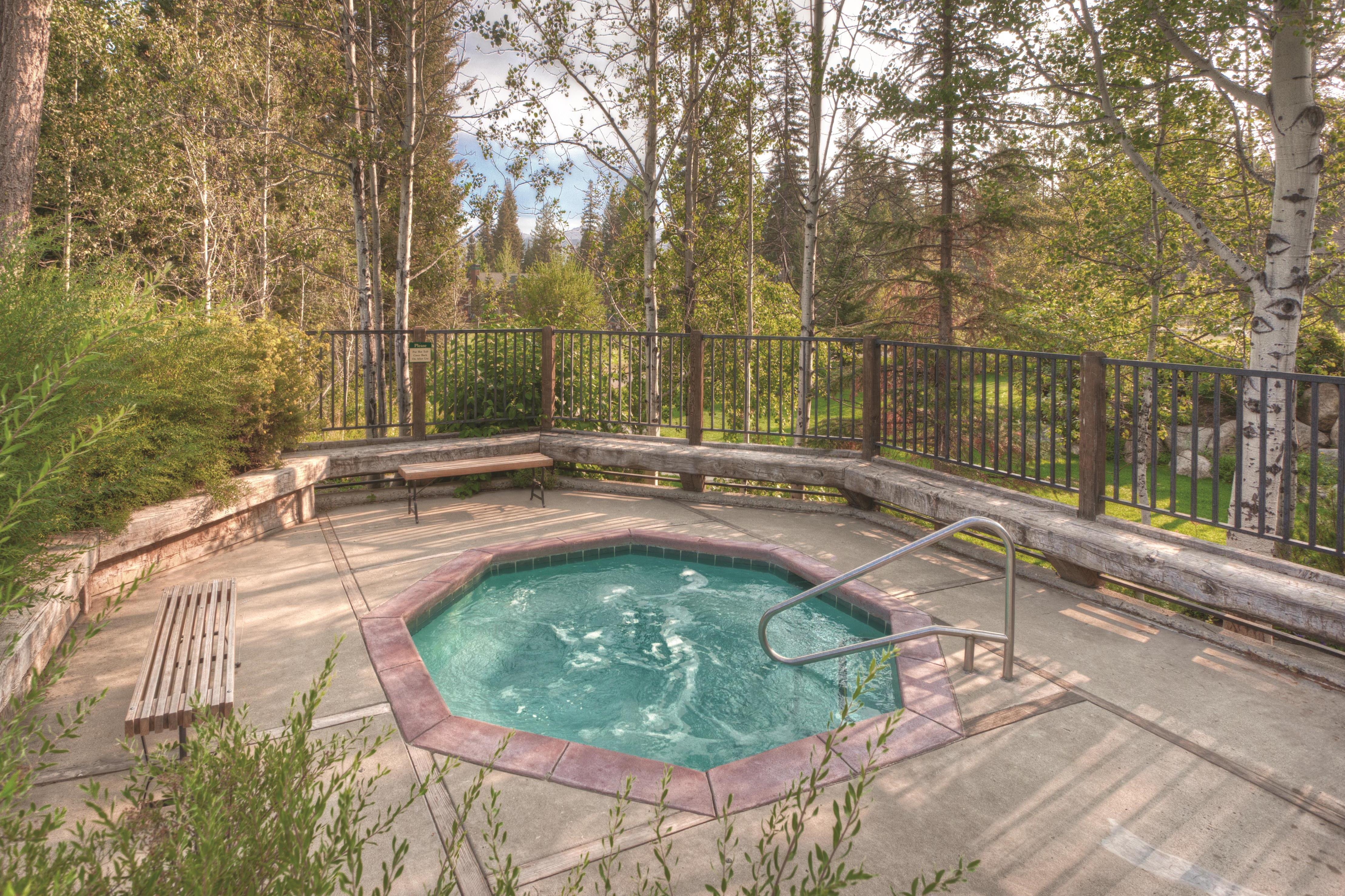 Hot tub at the WorldMark McCall in McCall, Idaho