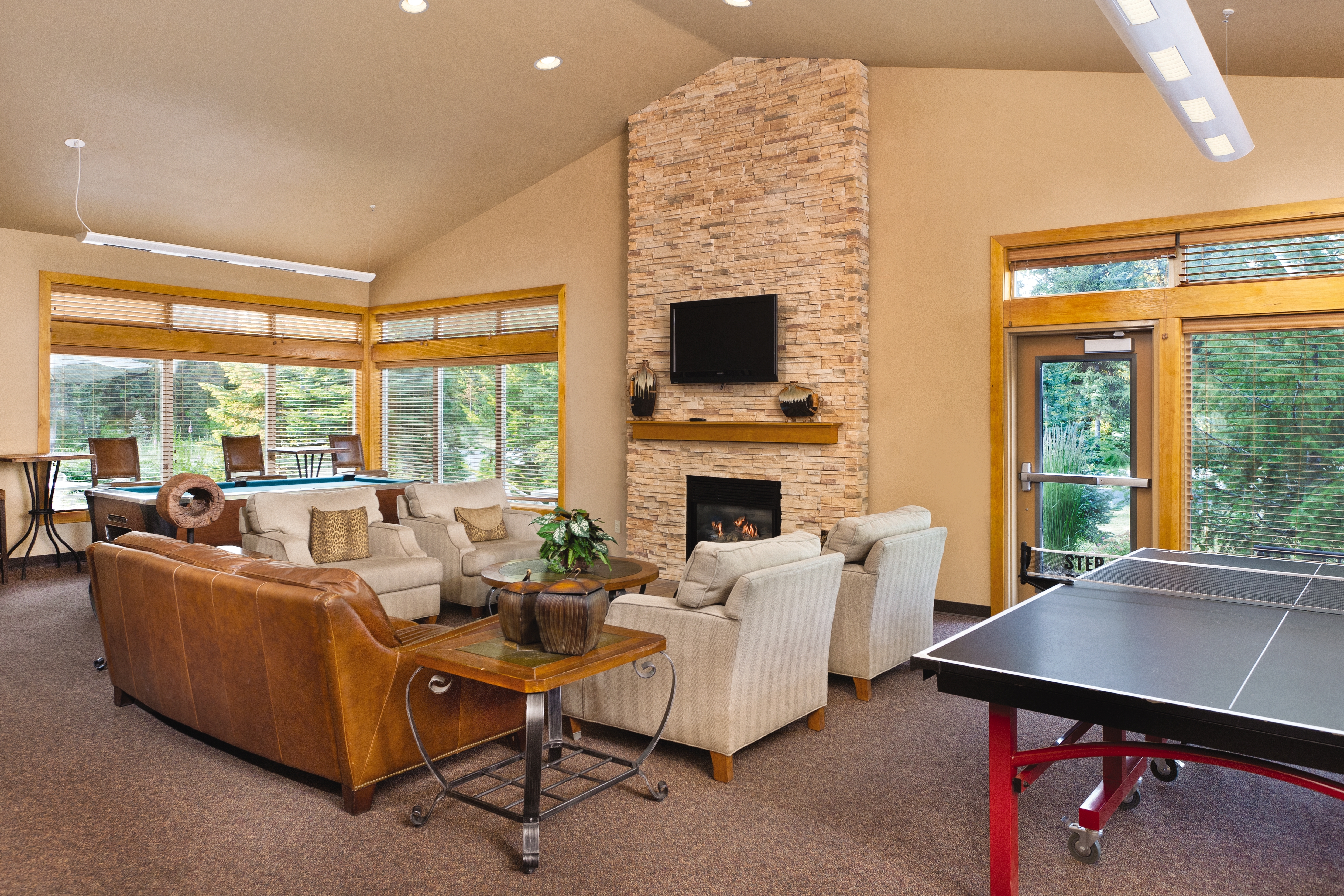 Game room at WorldMark McCall in McCall, Idaho