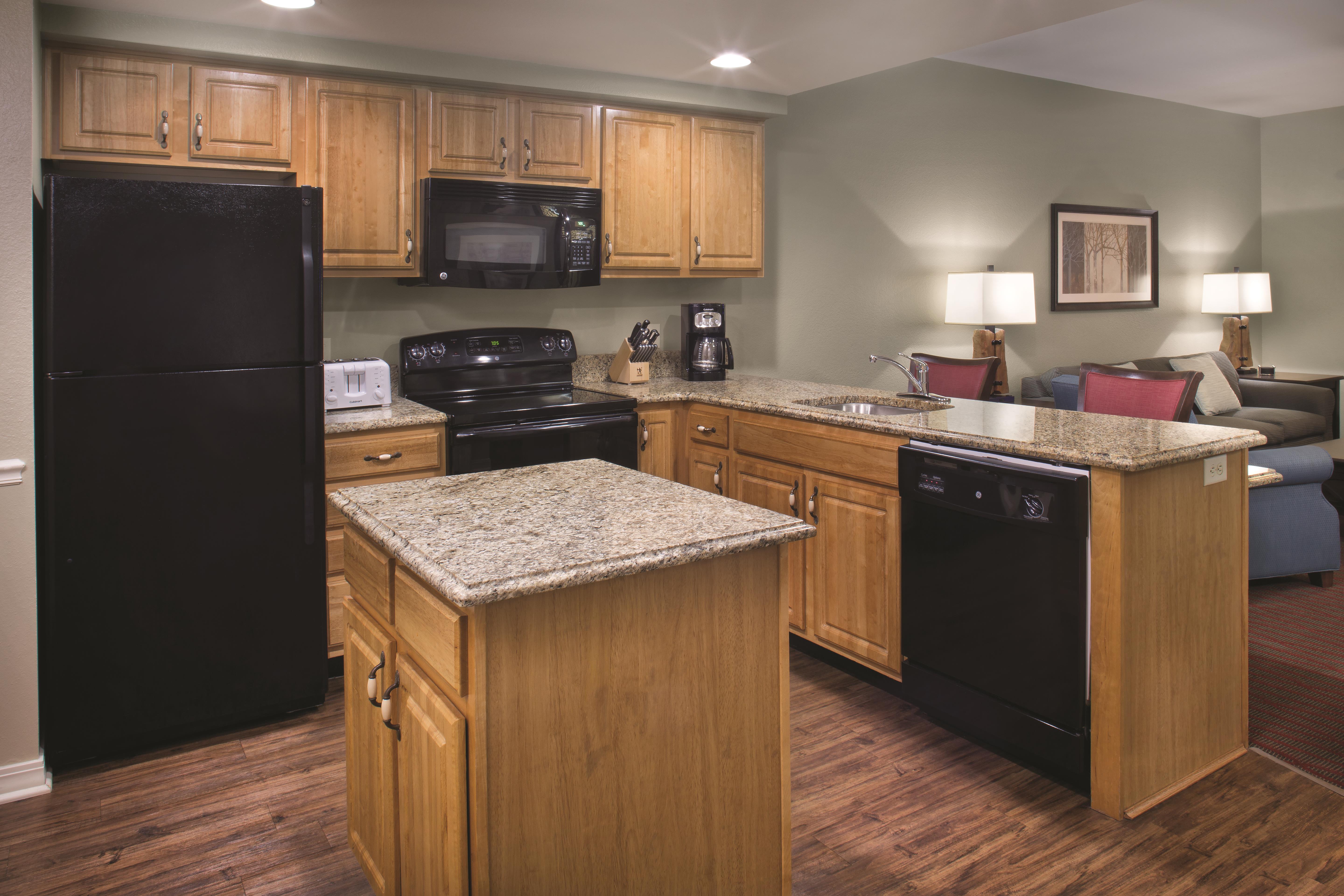 Club Wyndham Branson at the Meadows suite kitchen in Branson, Missouri