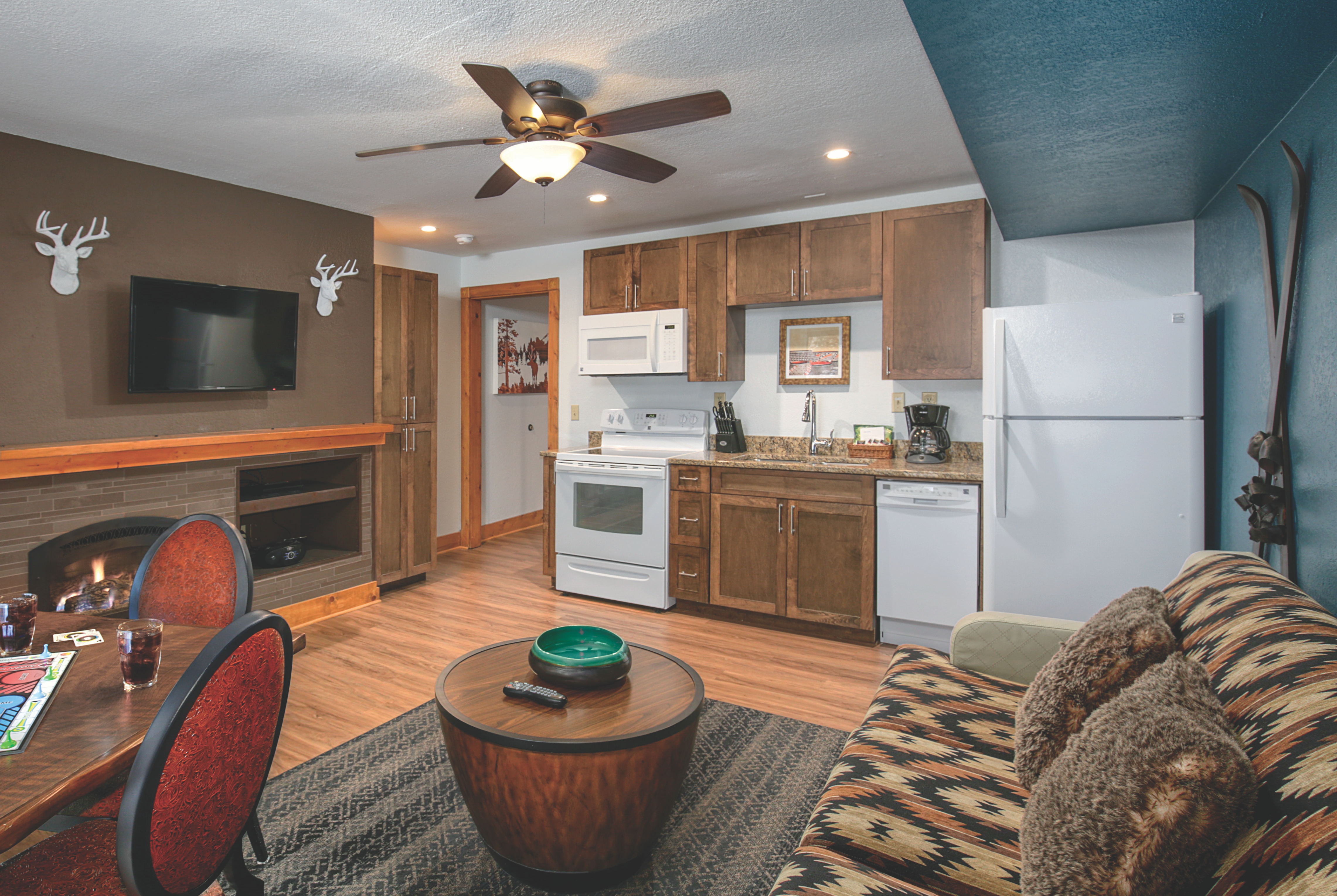 Guest room at the WorldMark Red River in Red River, New Mexico