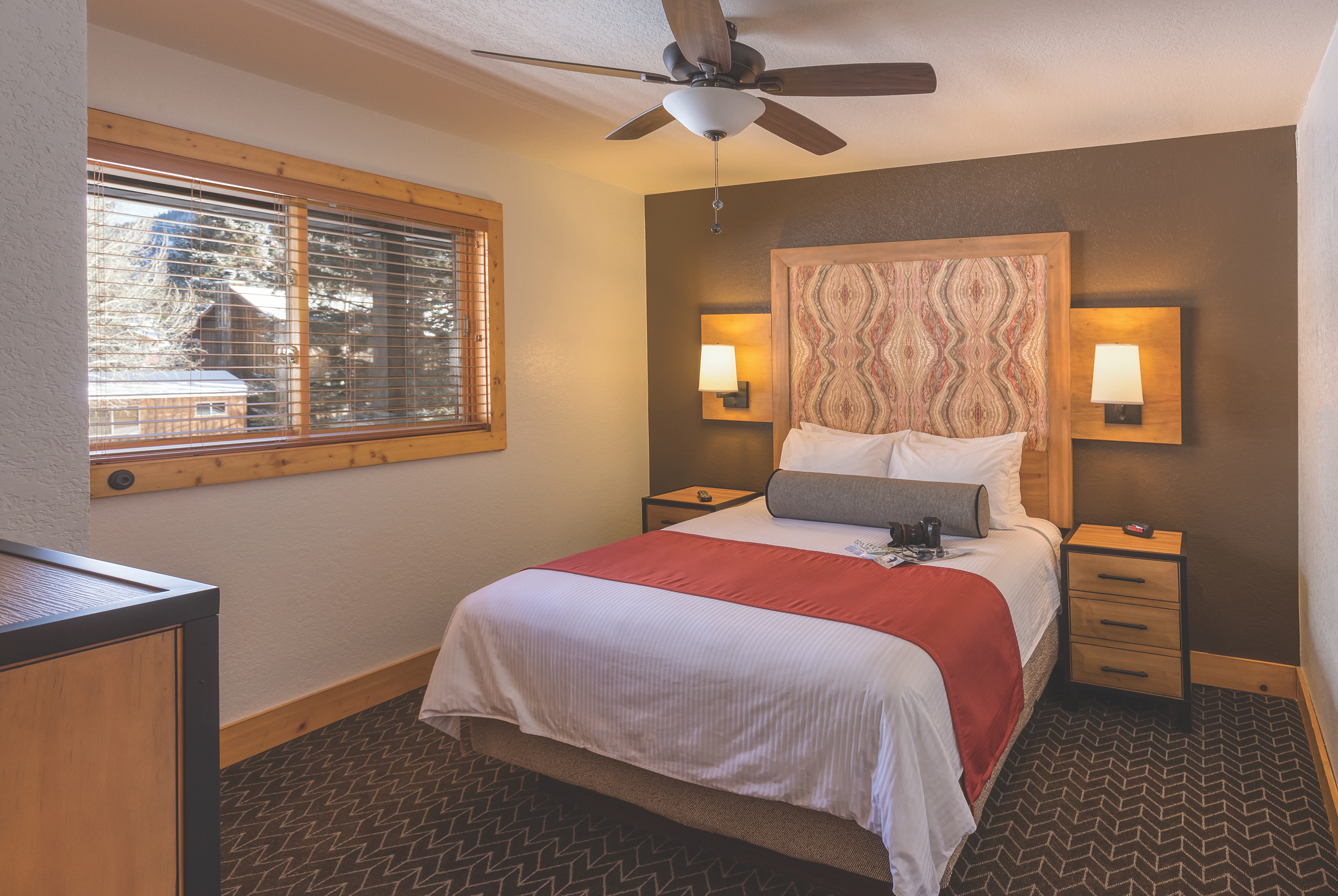 Guest room at the WorldMark Red River in Red River, New Mexico