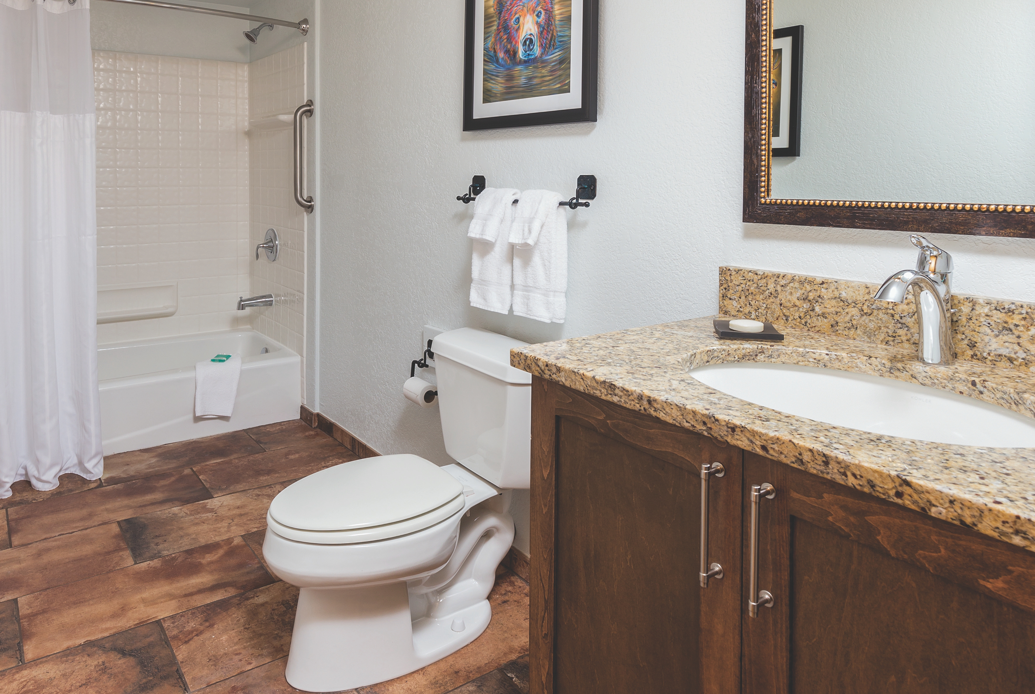 Guest room at the WorldMark Red River in Red River, New Mexico