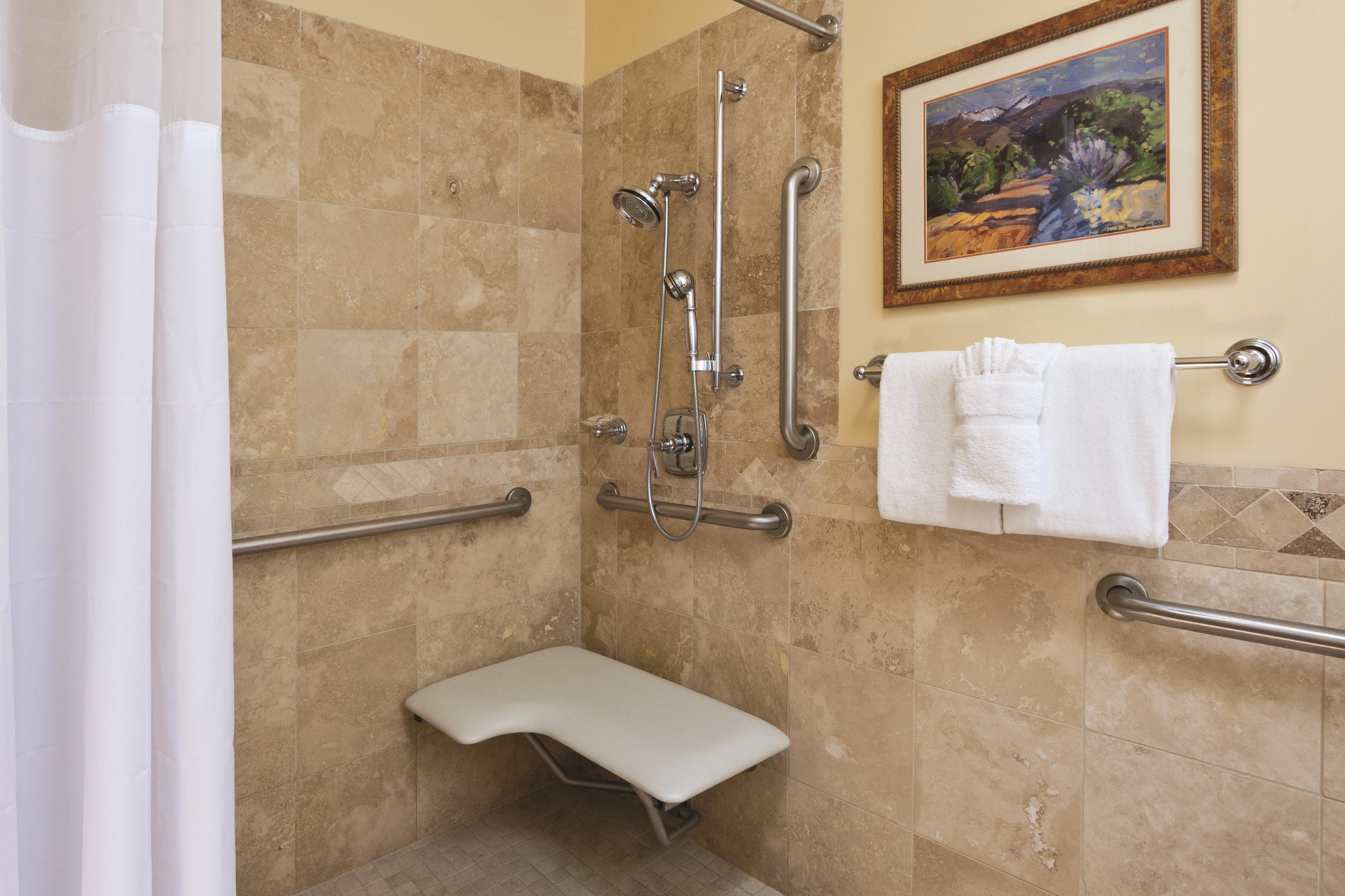 Guest room bath at the WorldMark Santa Fe in Santa Fe, New Mexico