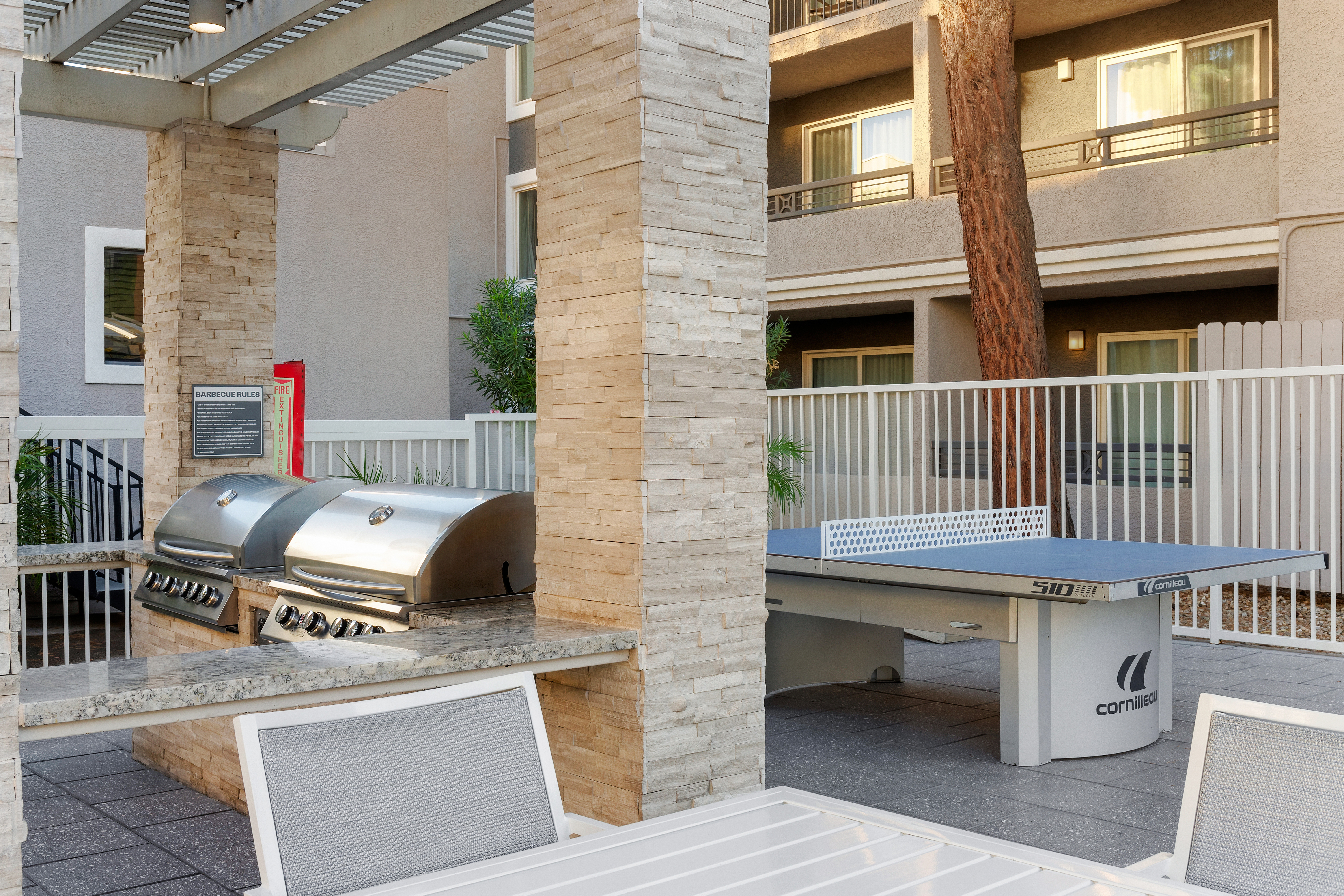 BBQ grill at Club Wyndham Desert Rose Resort in Las Vegas, Nevada