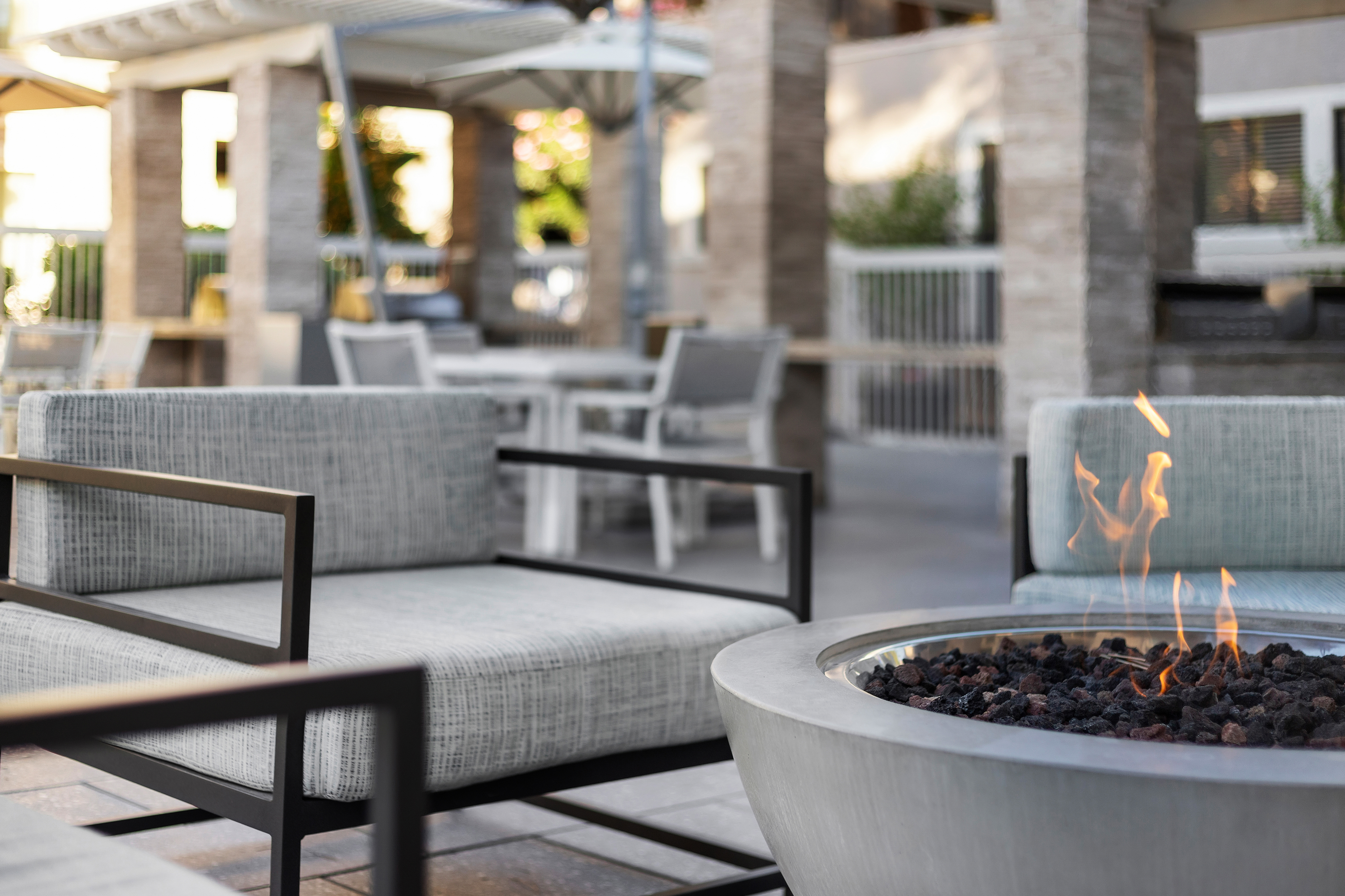 Firepit at Club Wyndham Desert Rose Resort in Las Vegas, Nevada