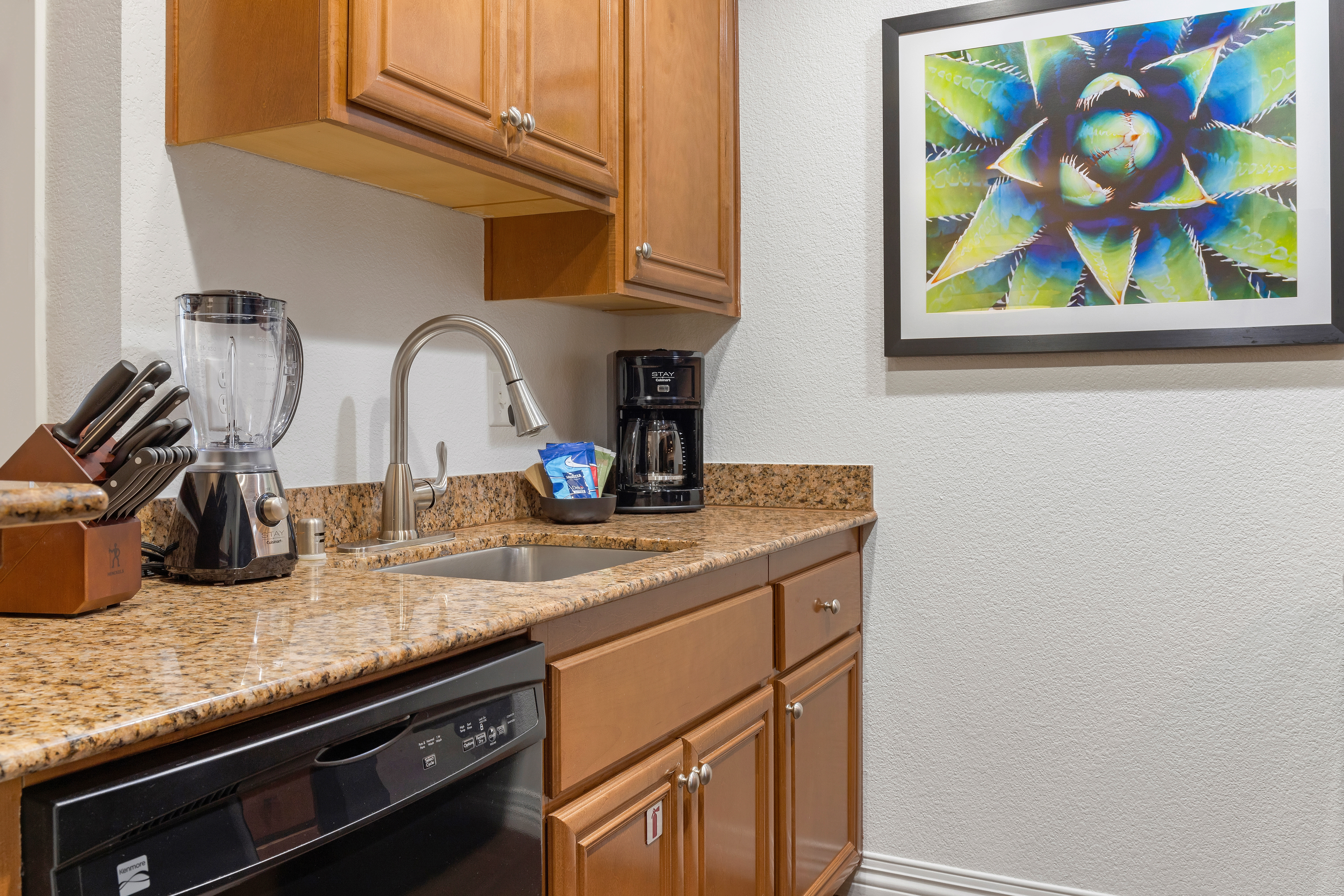Guest room at the Club Wyndham Desert Rose Resort in Las Vegas, Nevada