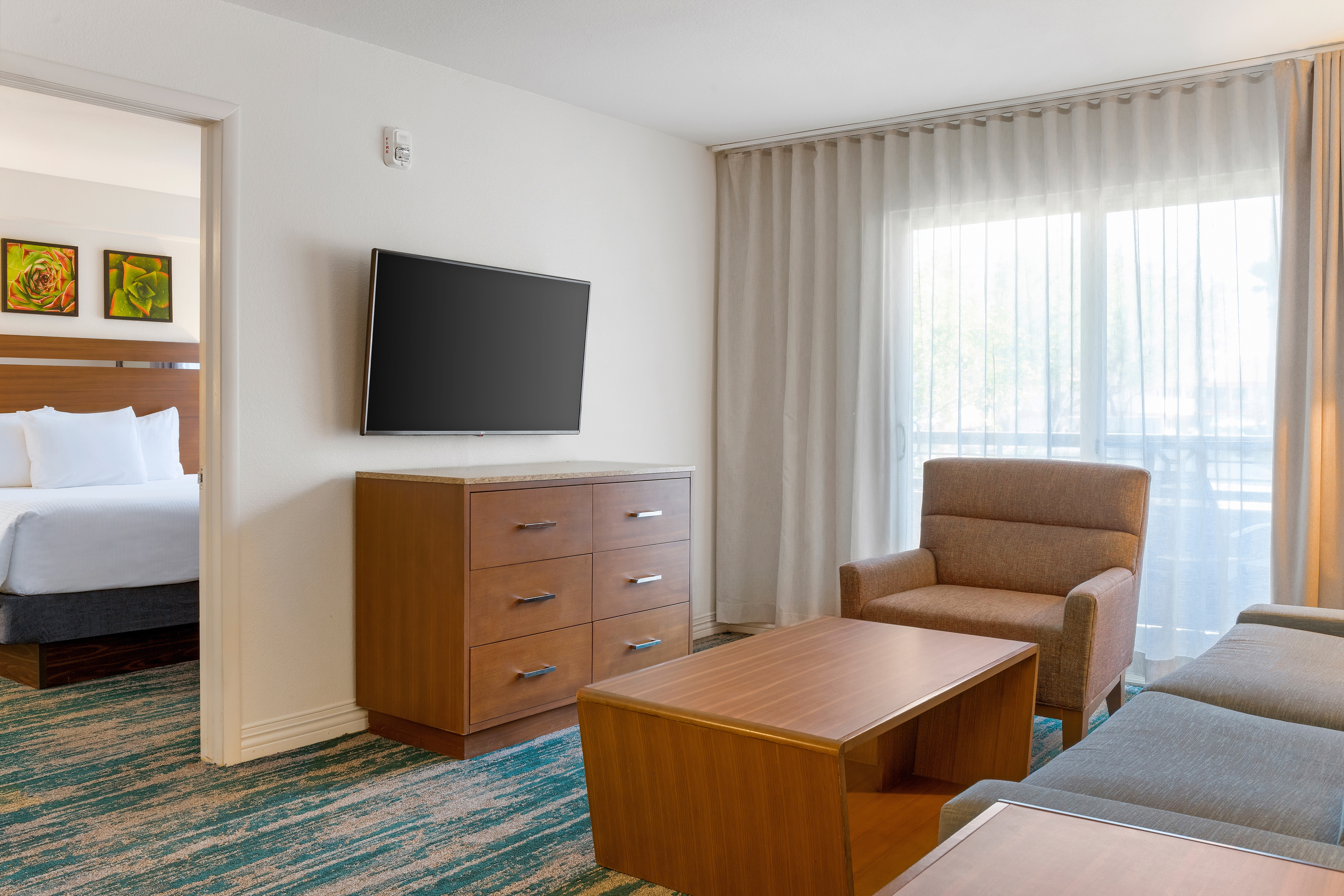 Guest room at the Club Wyndham Desert Rose Resort in Las Vegas, Nevada