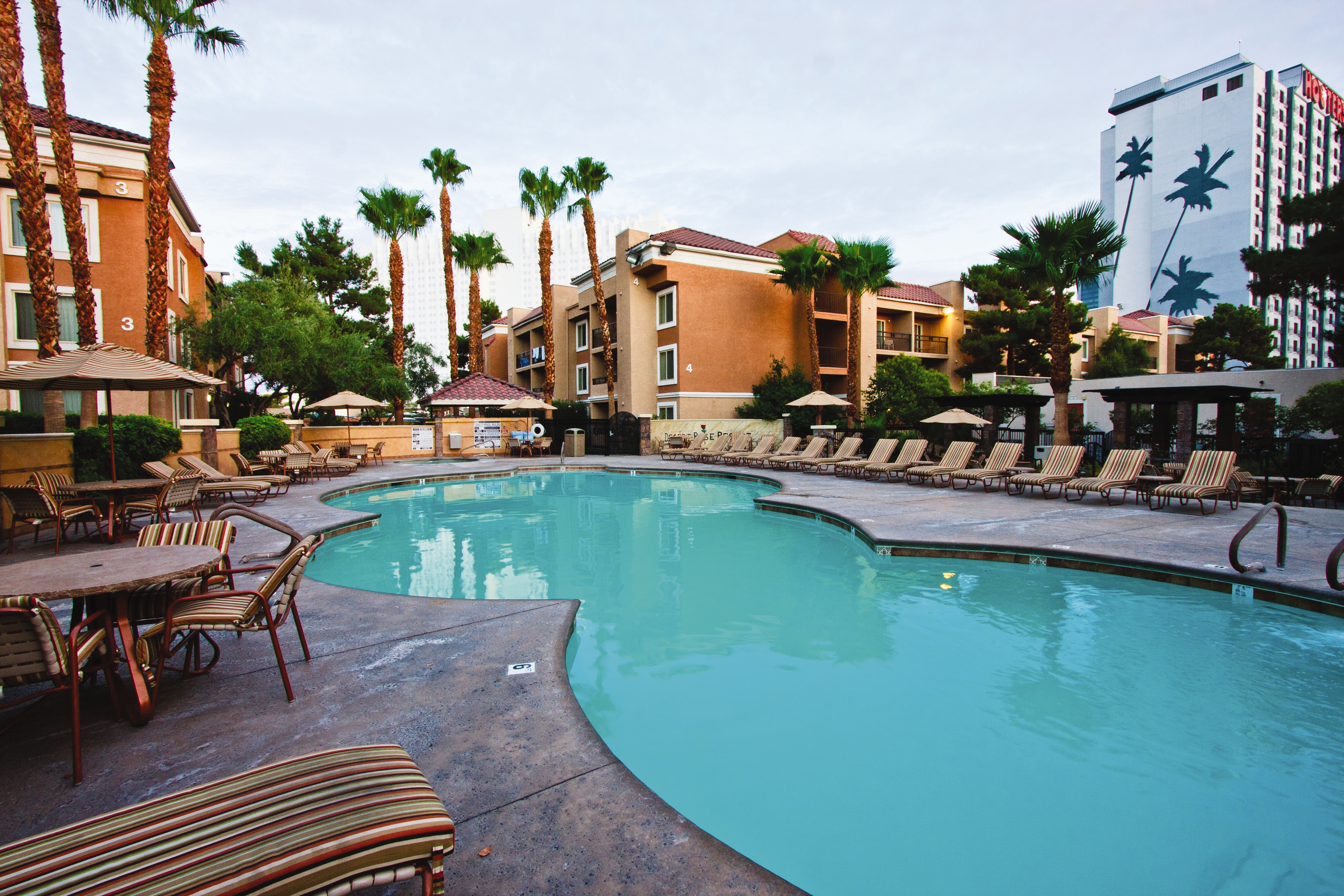 Pool daytime image at the Club Wyndham Desert Rose Resort in Las Vegas, Nevada