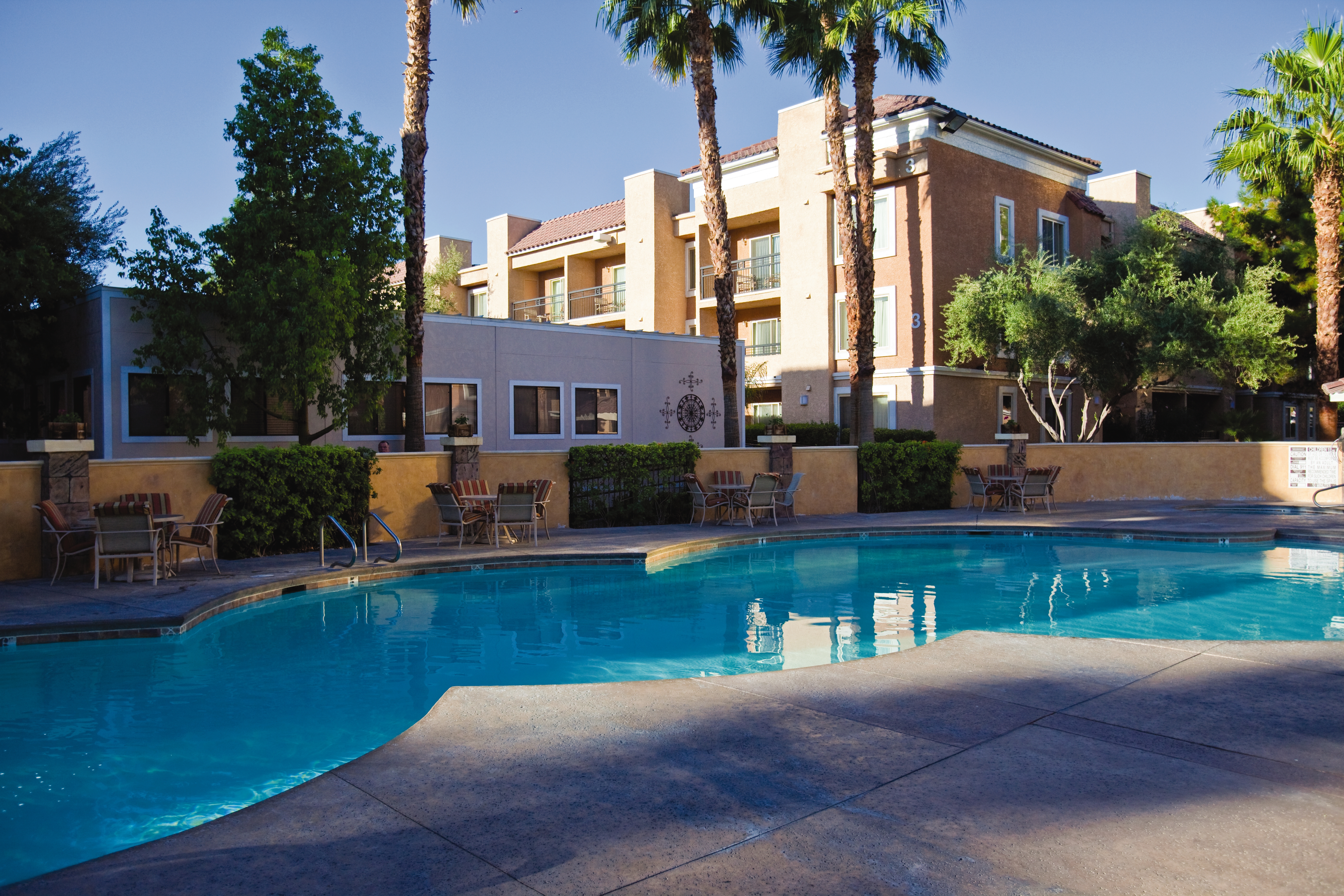 Pool daytime image at the Club Wyndham Desert Rose Resort in Las Vegas, Nevada