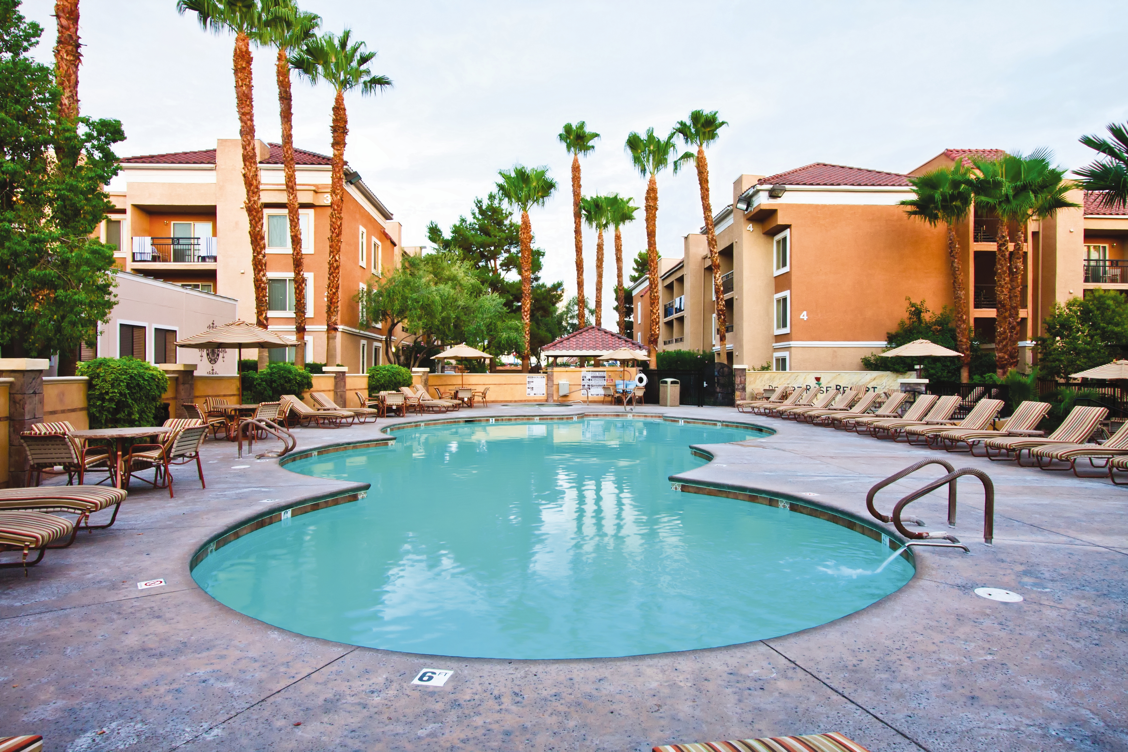Pool daytime image at the Club Wyndham Desert Rose Resort in Las Vegas, Nevada