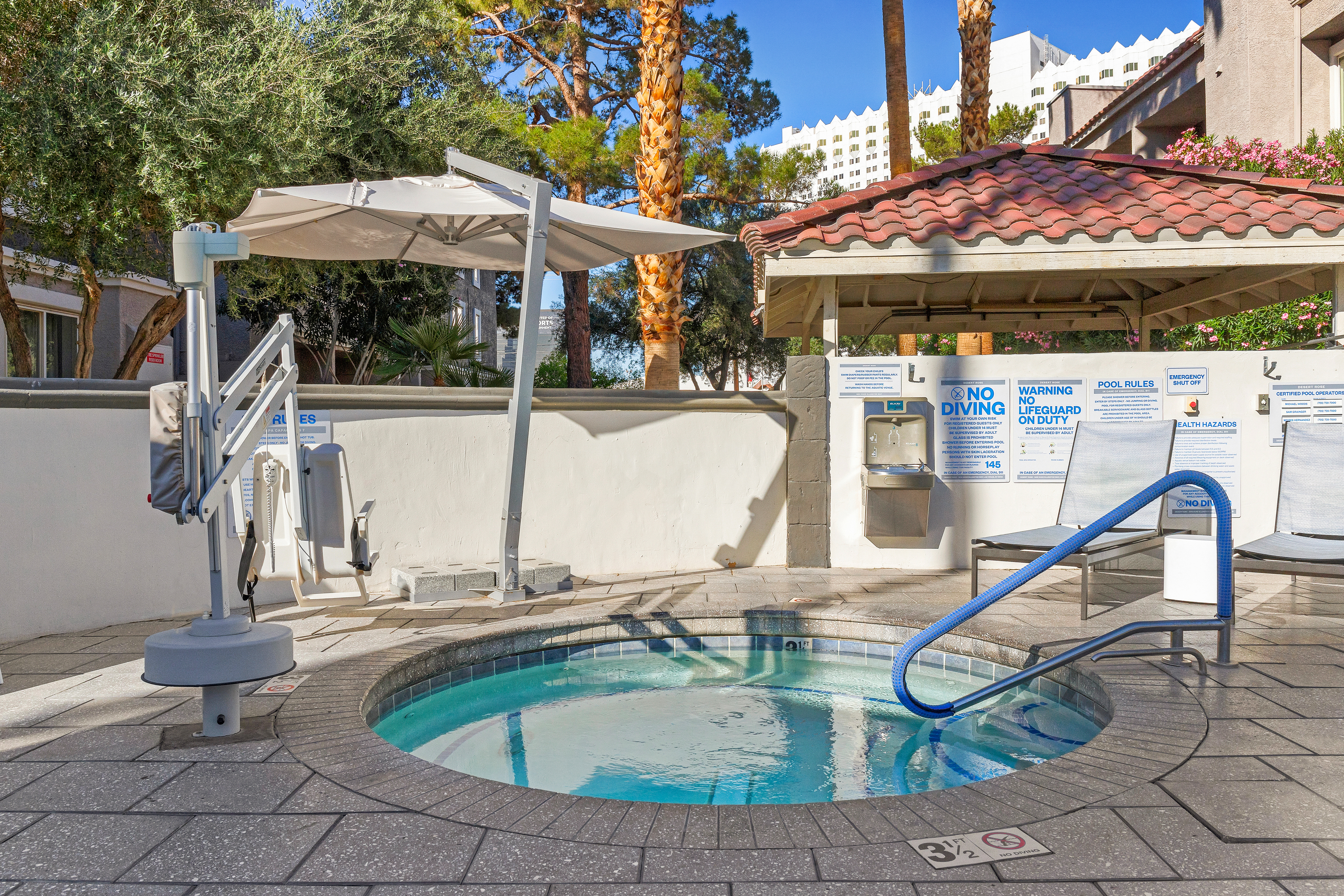 Pool at the Club Wyndham Desert Rose Resort in Las Vegas, Nevada