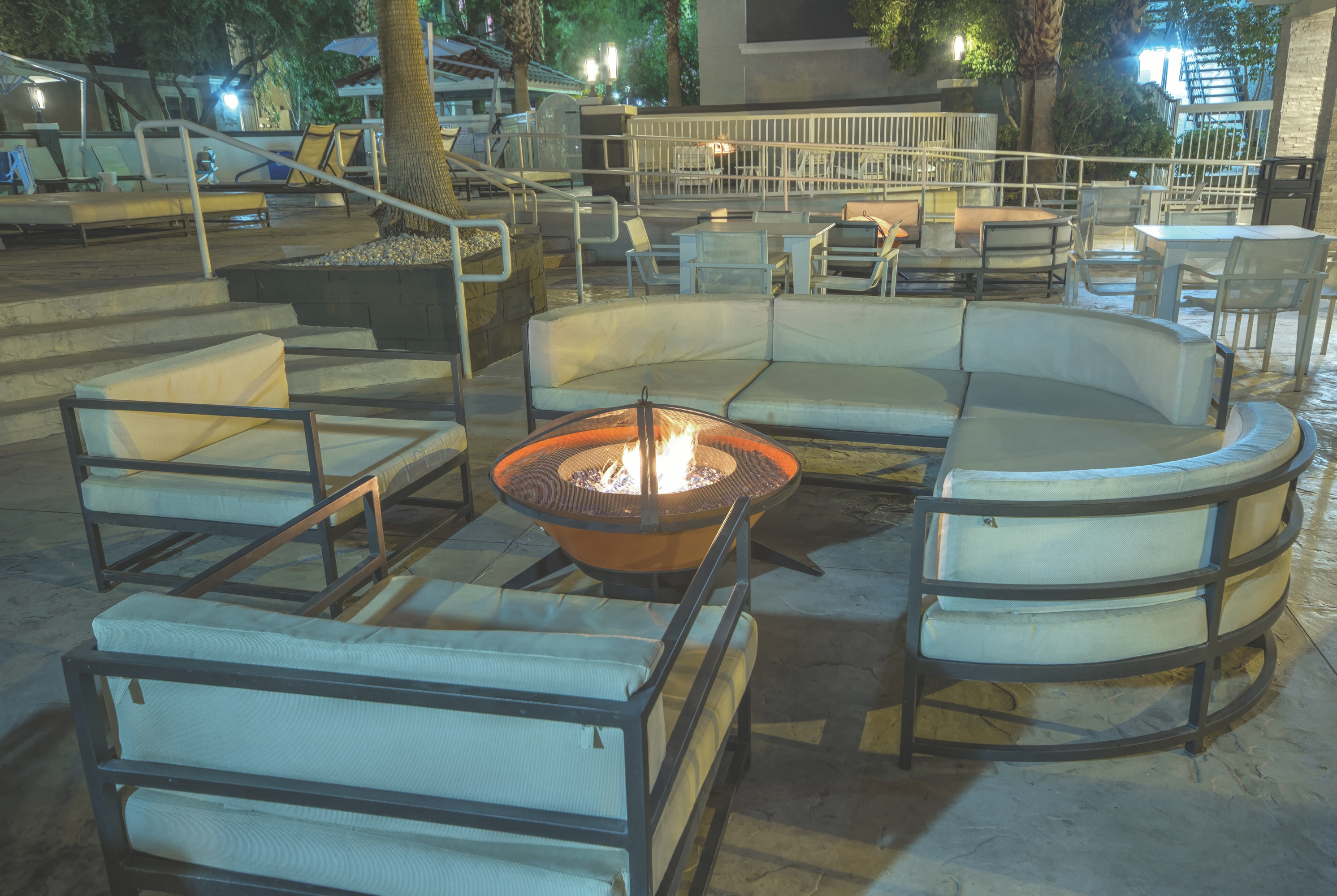 Firepit at Club Wyndham Desert Rose Resort in Las Vegas, Nevada