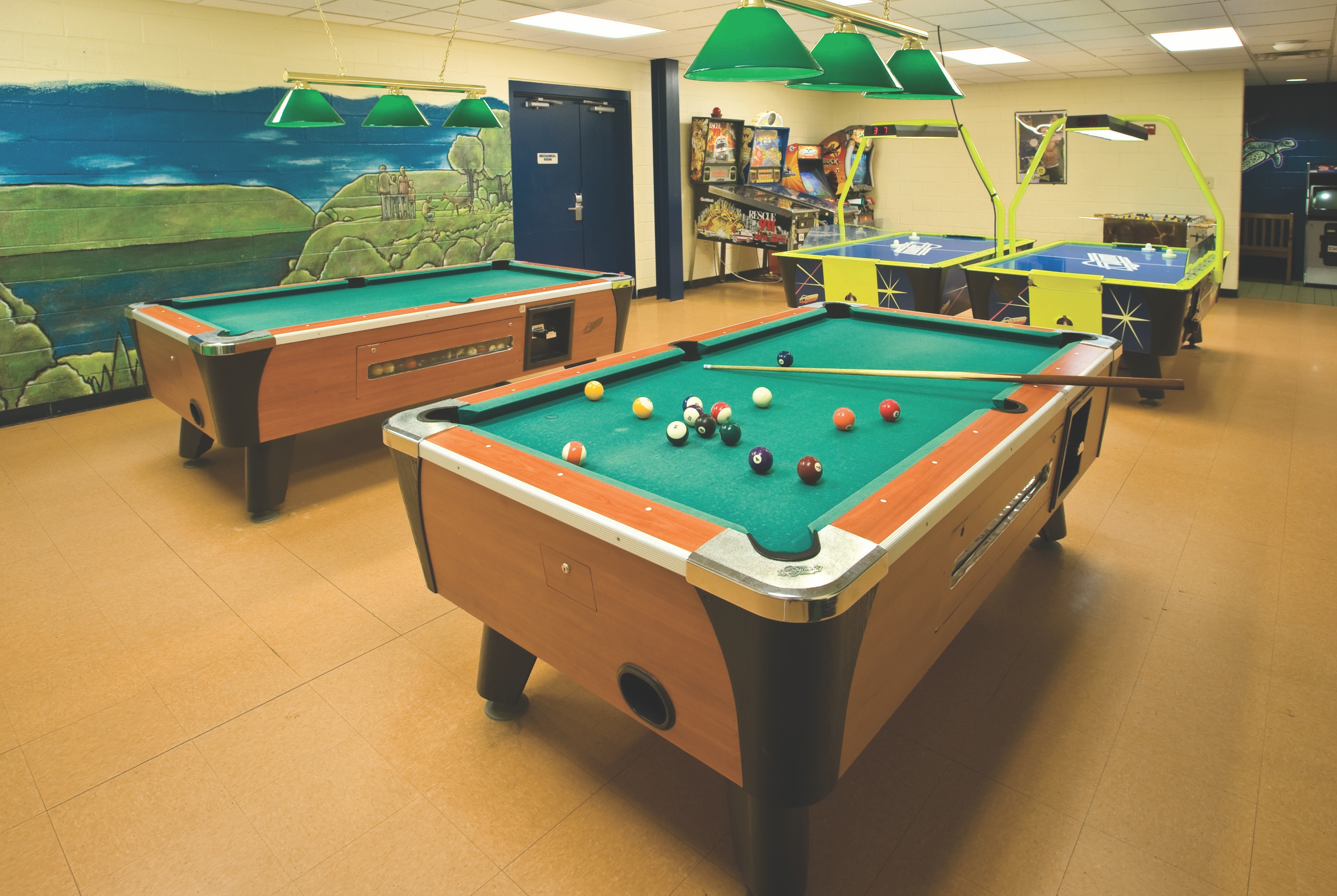 Game room at Club Wyndham Shawnee Village in East Stroudsburg, Pennsylvania