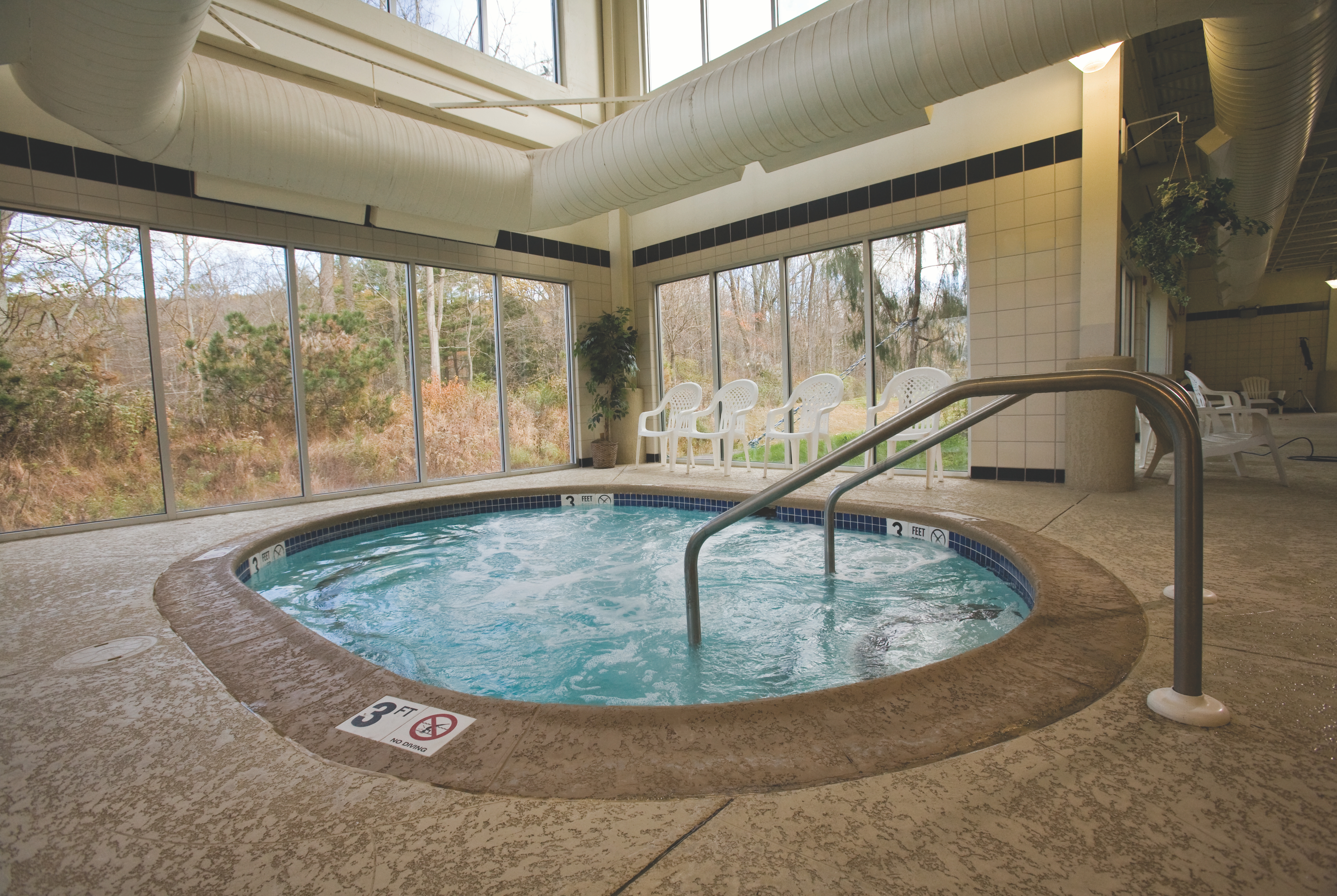 Hot tub at the Club Wyndham Shawnee Village in East Stroudsburg, Pennsylvania