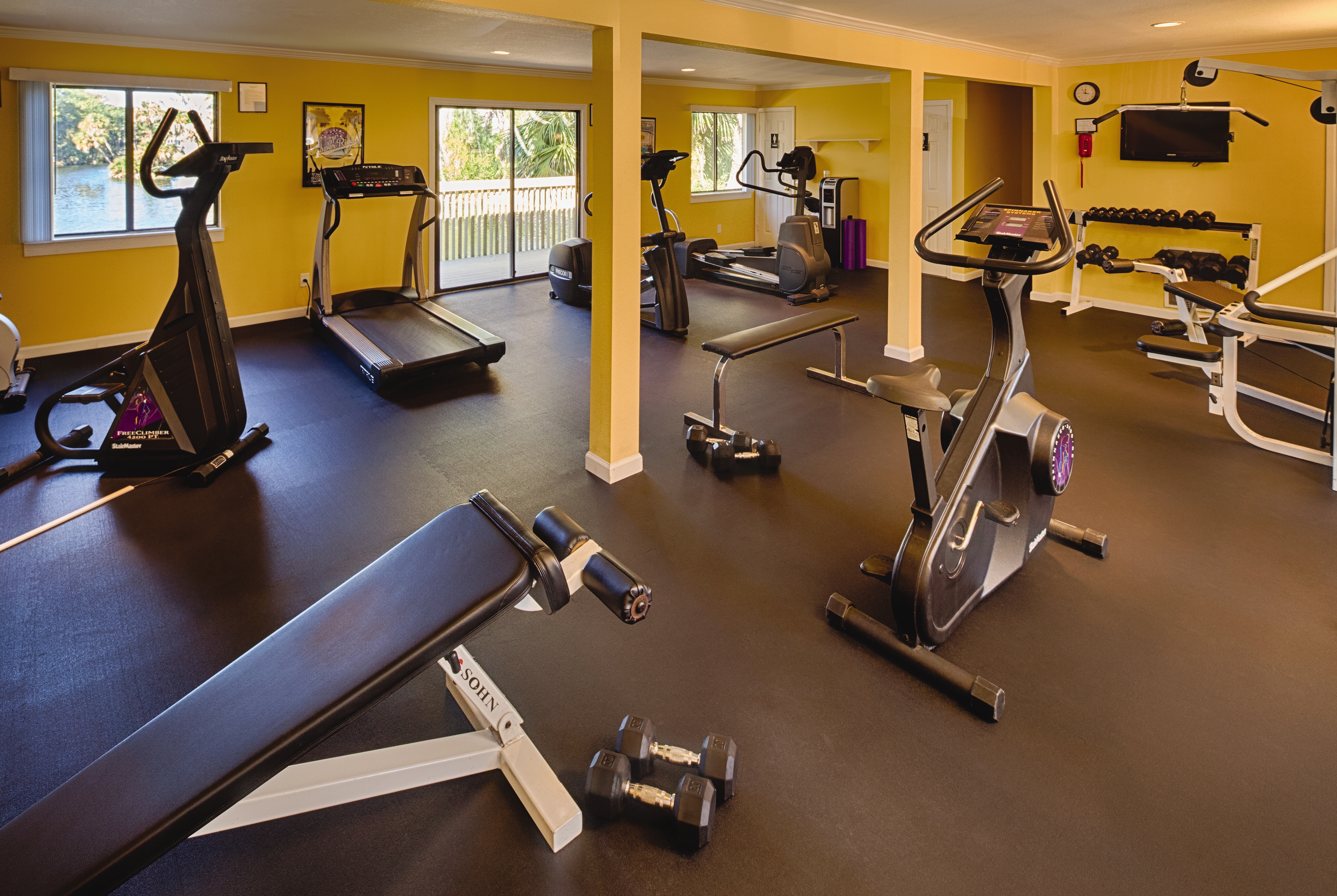 Fitness room at Club Wyndham Ocean Ridge in Edisto Island, South Carolina