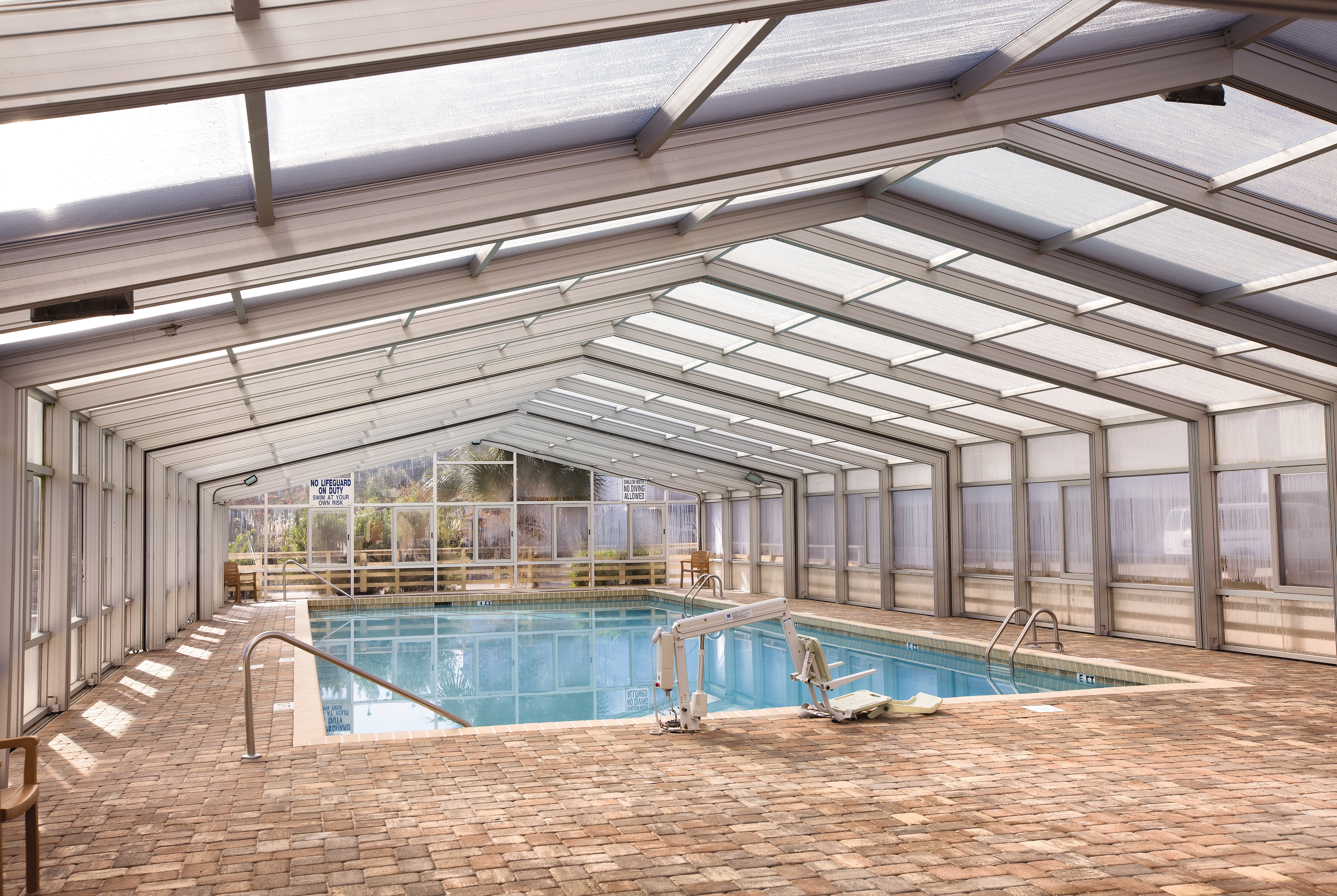 Indoor pool at the Club Wyndham Ocean Ridge in Edisto Island, South Carolina