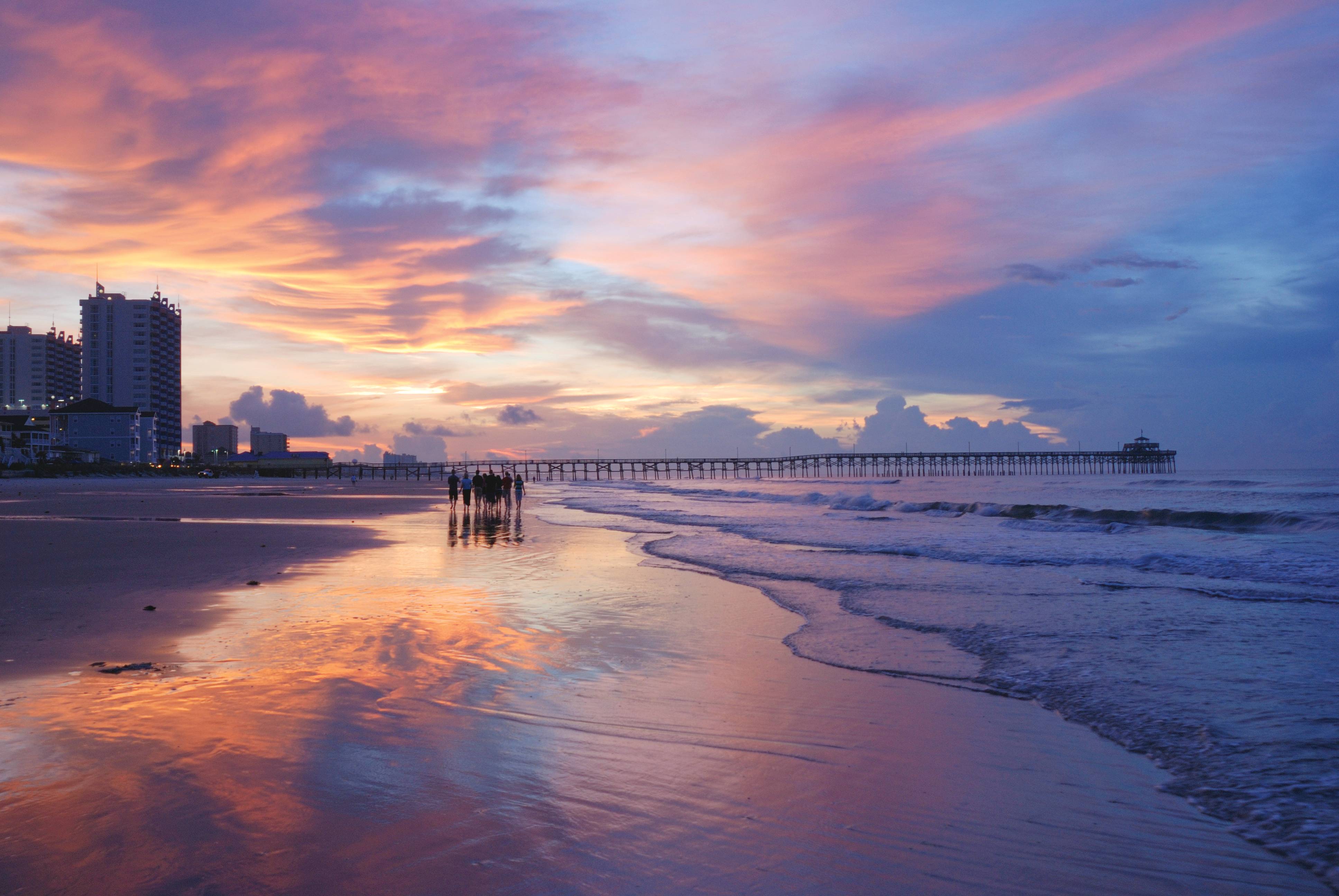 Beach near Club Wyndham SeaWatch Resort in Myrtle Beach, South Carolina