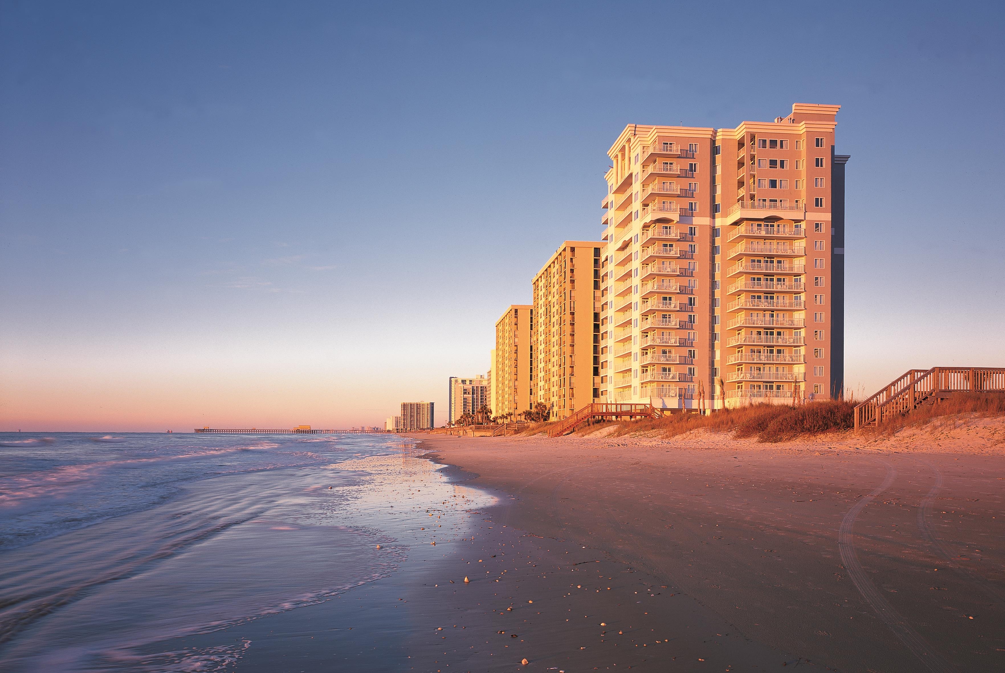 Exterior of Club Wyndham SeaWatch Resort hotel in Myrtle Beach, South Carolina