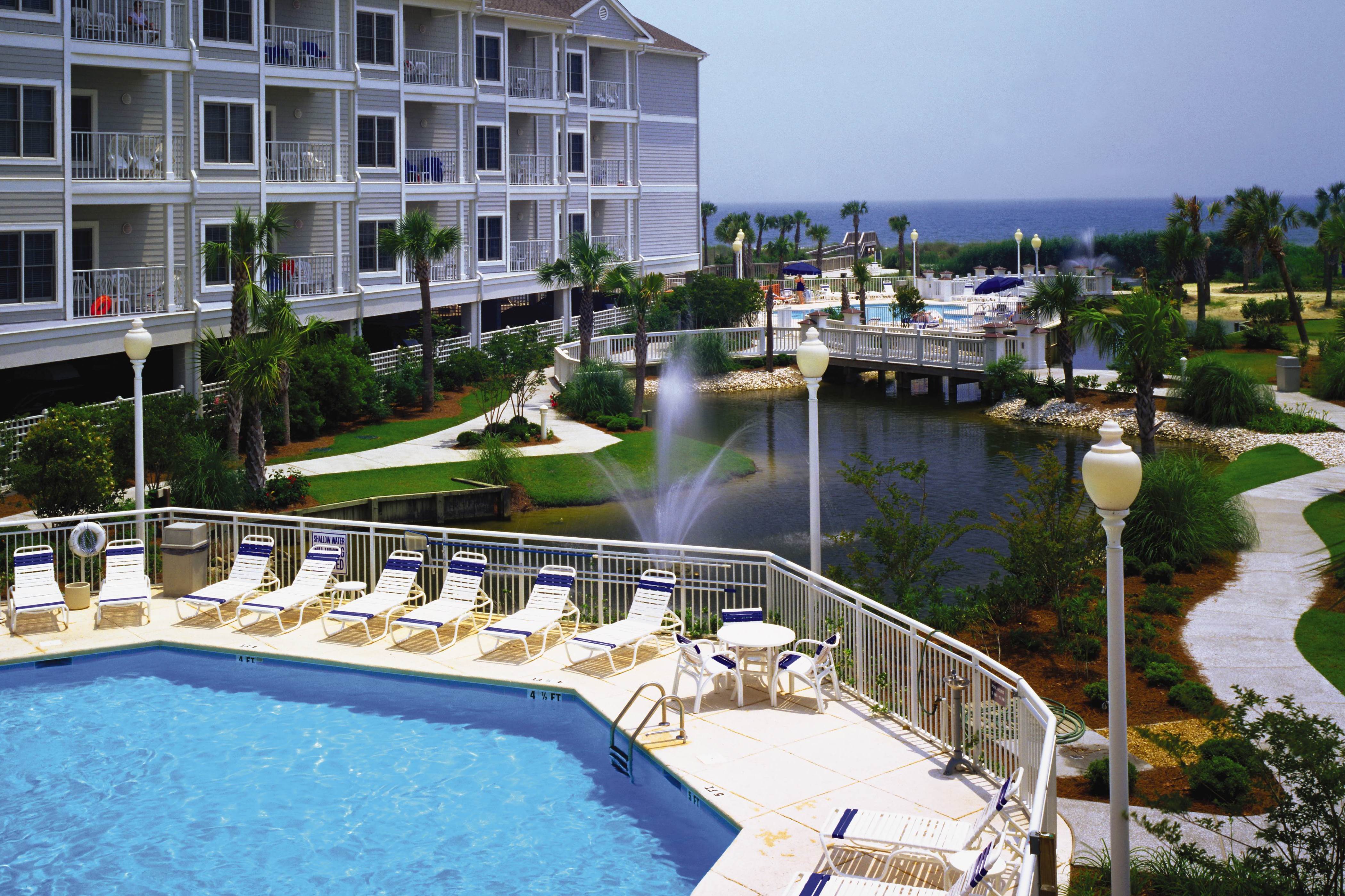 Exterior of Club Wyndham SeaWatch Resort hotel in Myrtle Beach, South Carolina