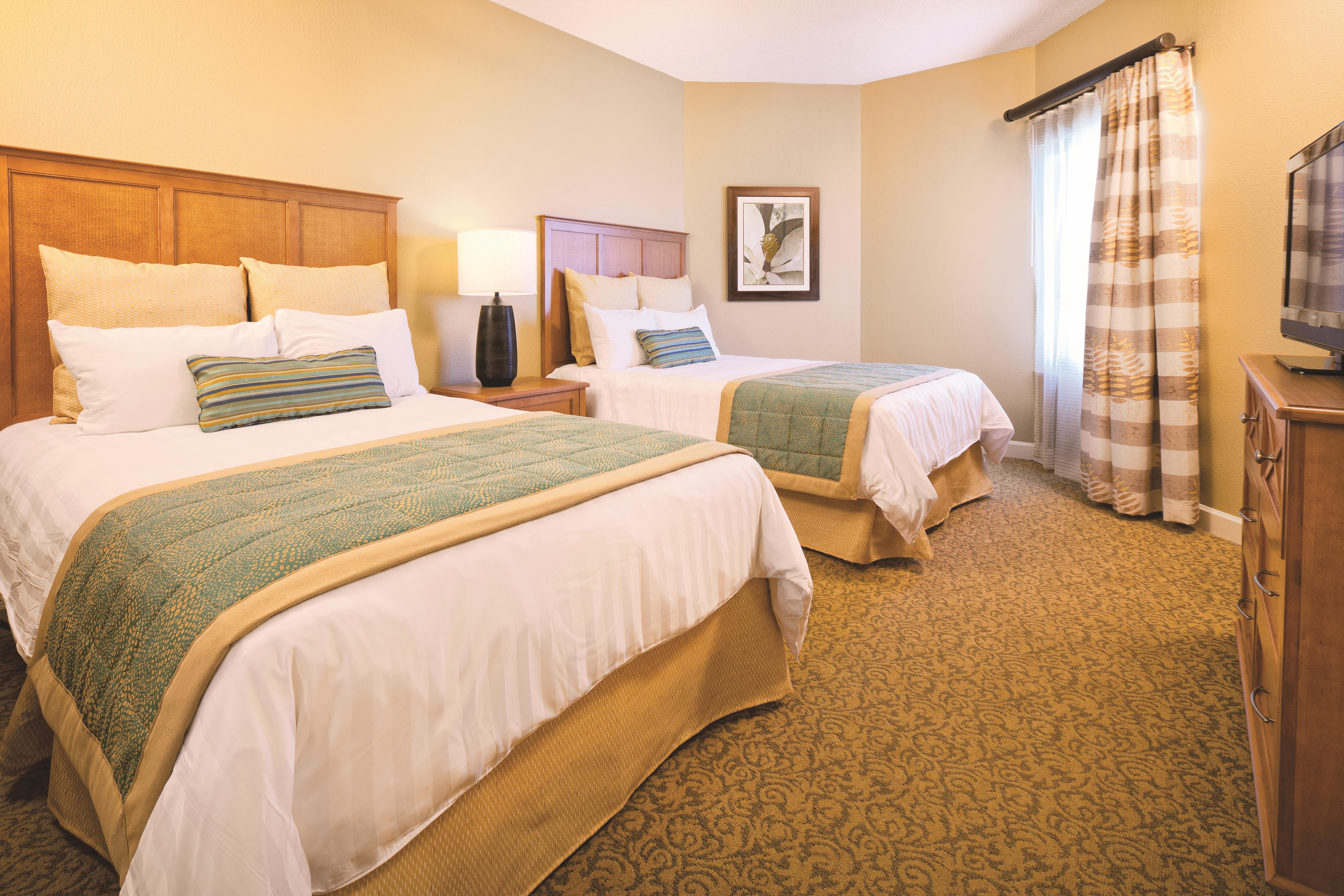 Guest room at the Club Wyndham SeaWatch Resort in Myrtle Beach, South Carolina