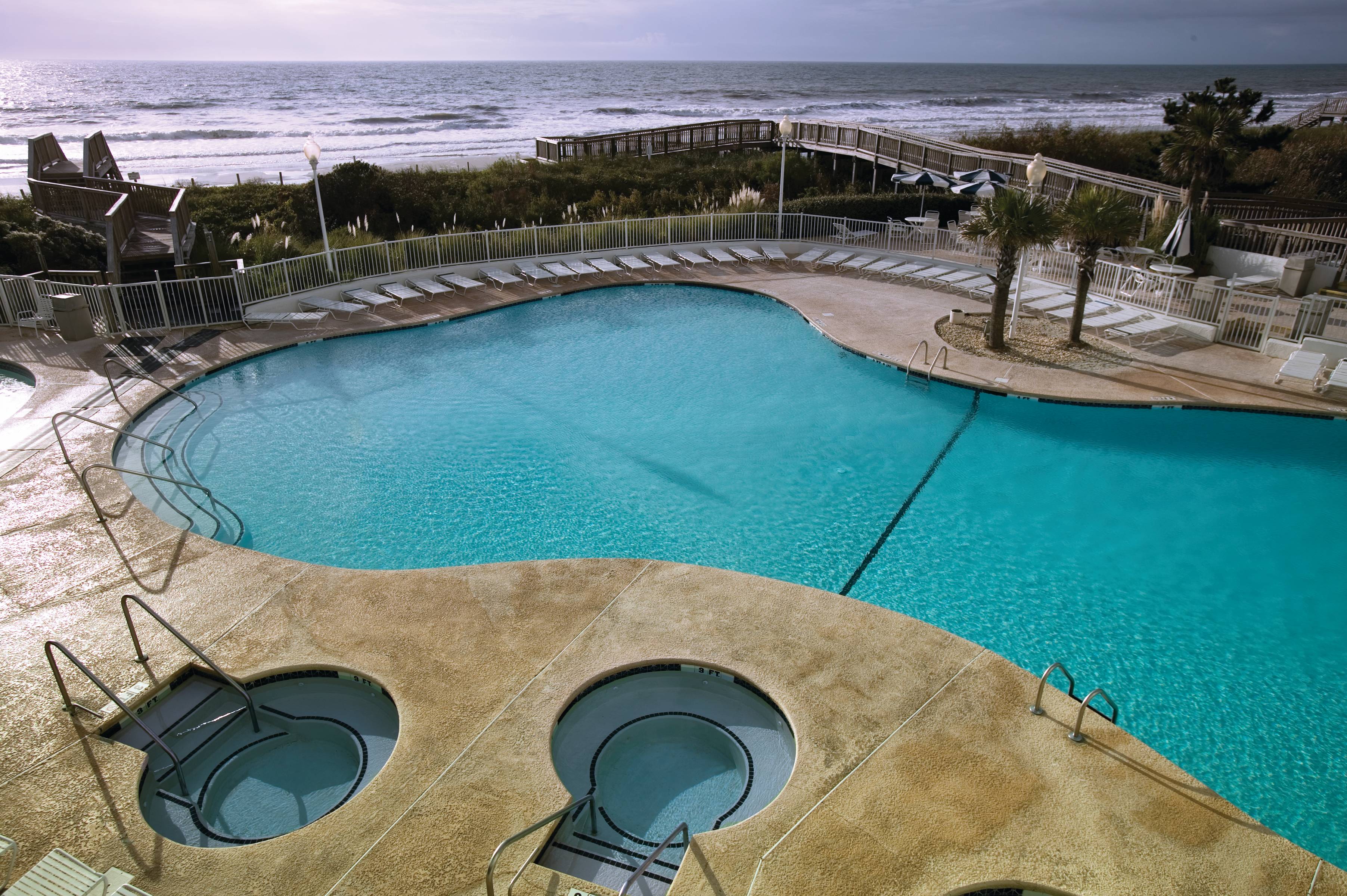 Pool at the Club Wyndham SeaWatch Resort in Myrtle Beach, South Carolina