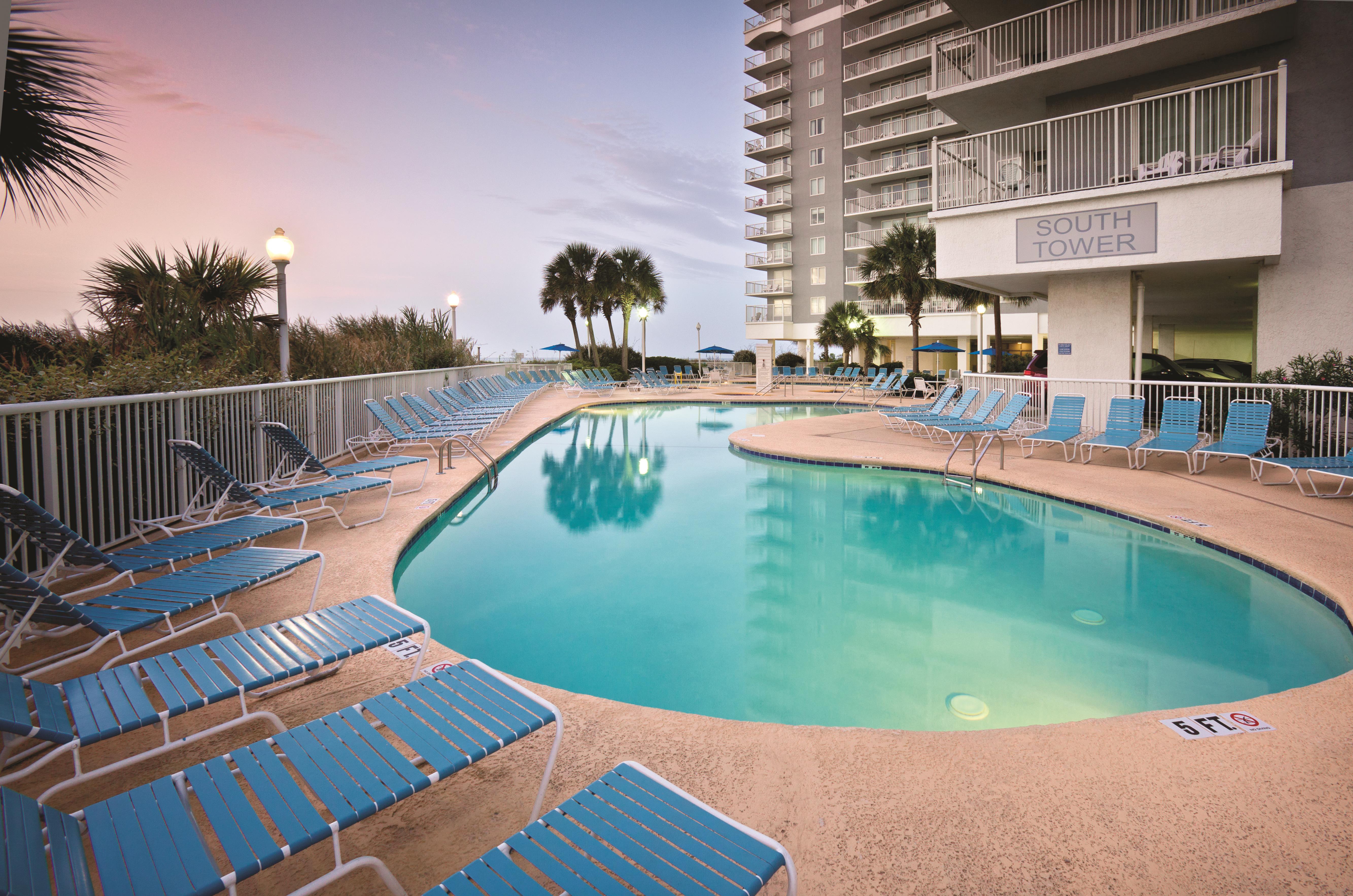 Pool at the Club Wyndham SeaWatch Resort in Myrtle Beach, South Carolina