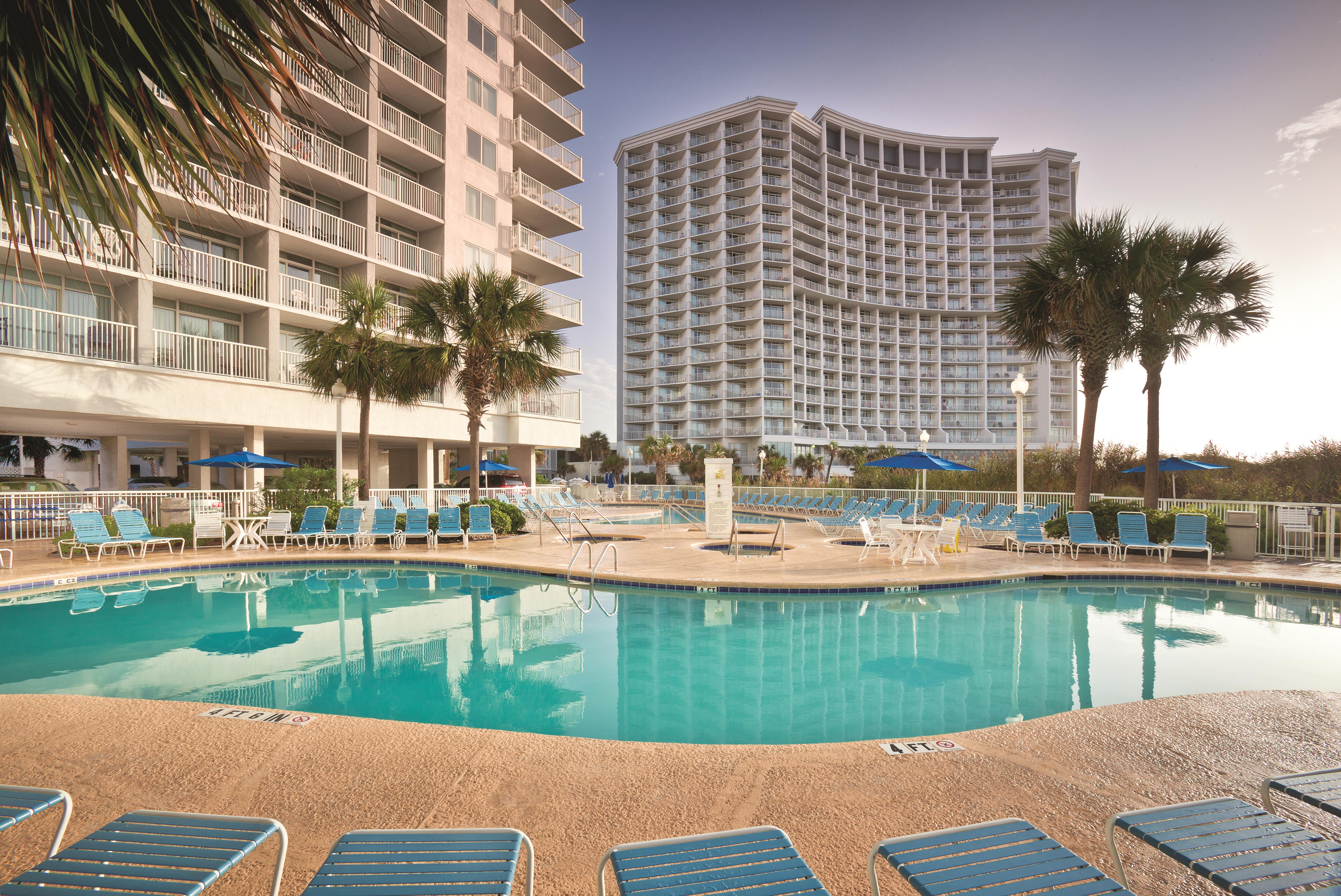 Pool at the Club Wyndham SeaWatch Resort in Myrtle Beach, South Carolina