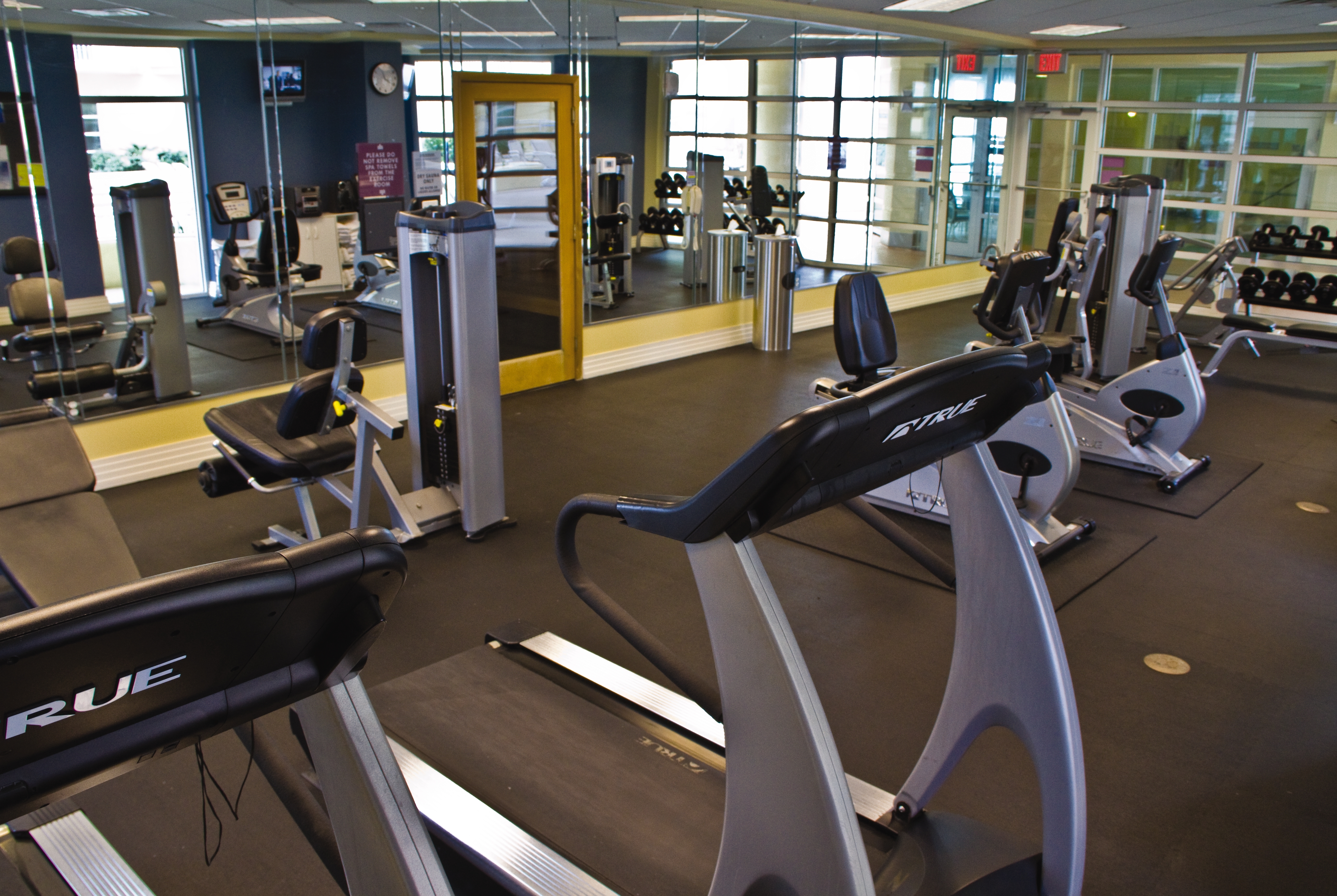 Fitness room at Club Wyndham Ocean Boulevard in North Myrtle Beach, South Carolina